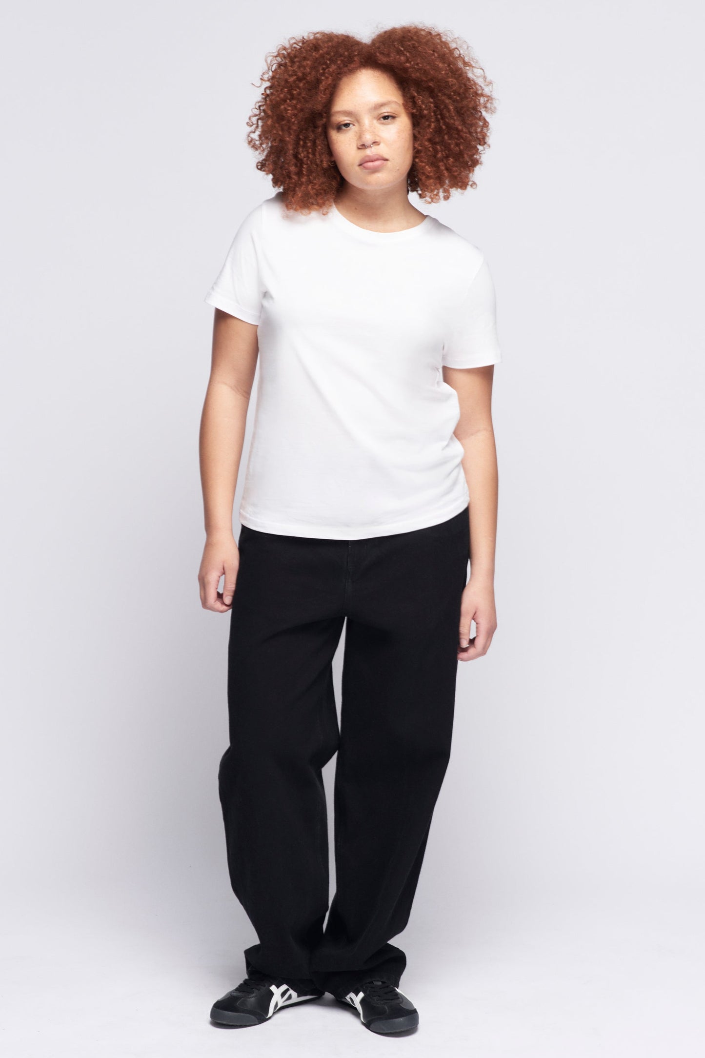 Women's Essential Crew in White