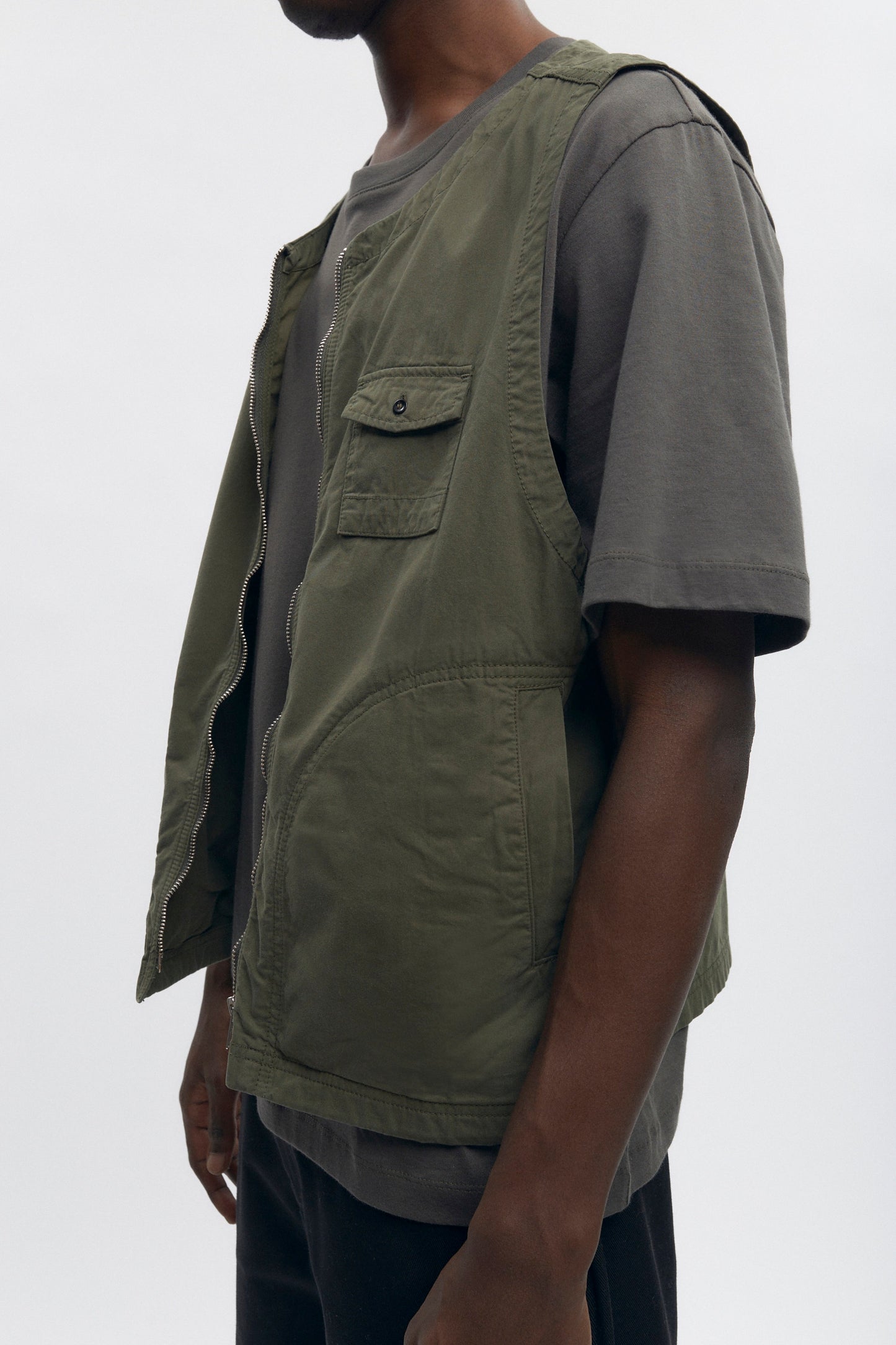 Tefnut Beach Vest in Olive