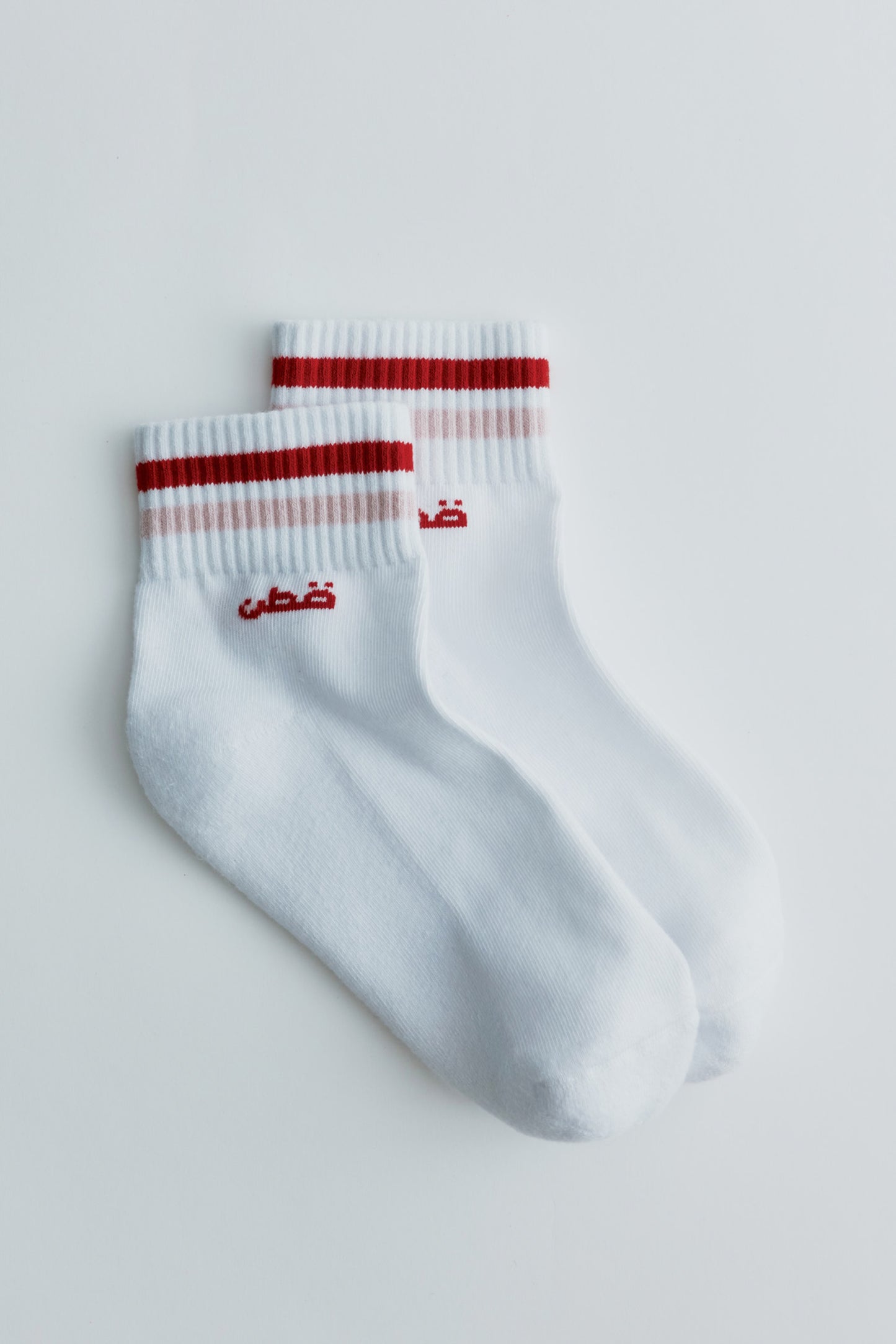 Ankle Sport Sock in Salsa/Pink Frost Stripe