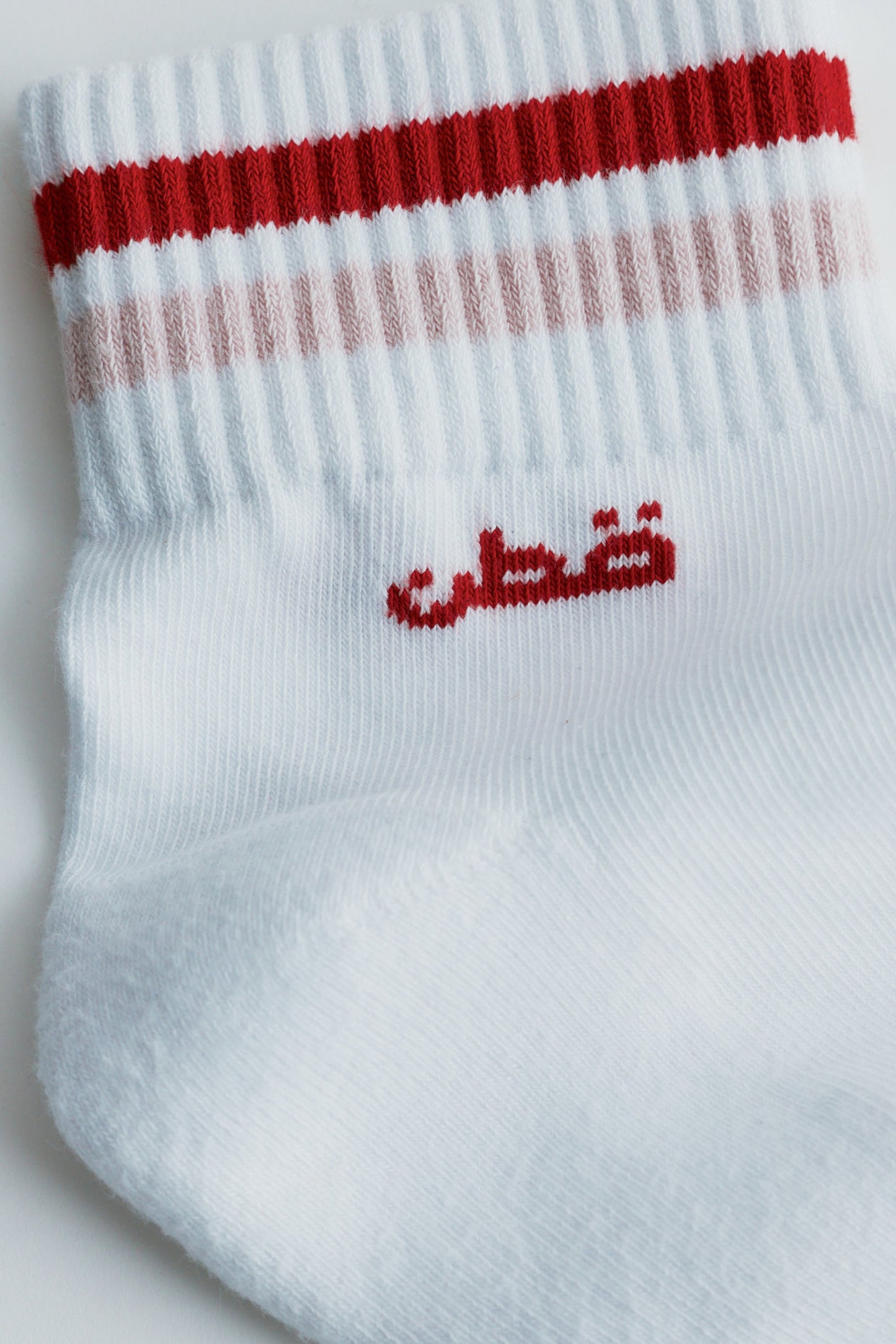 Ankle Sport Sock in Salsa/Pink Frost Stripe
