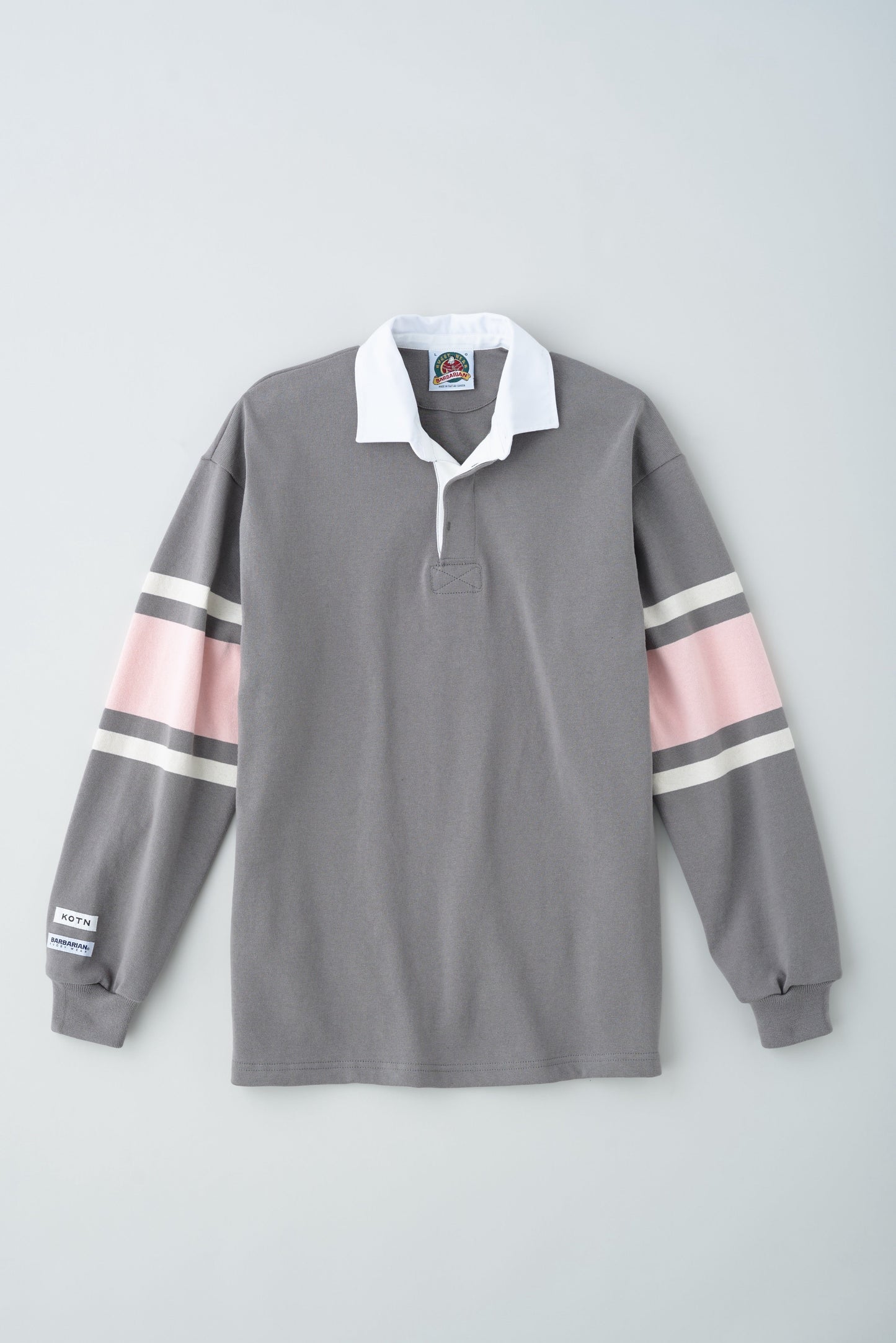Barbarian Rugby in Graphite/Ivory/Salmon