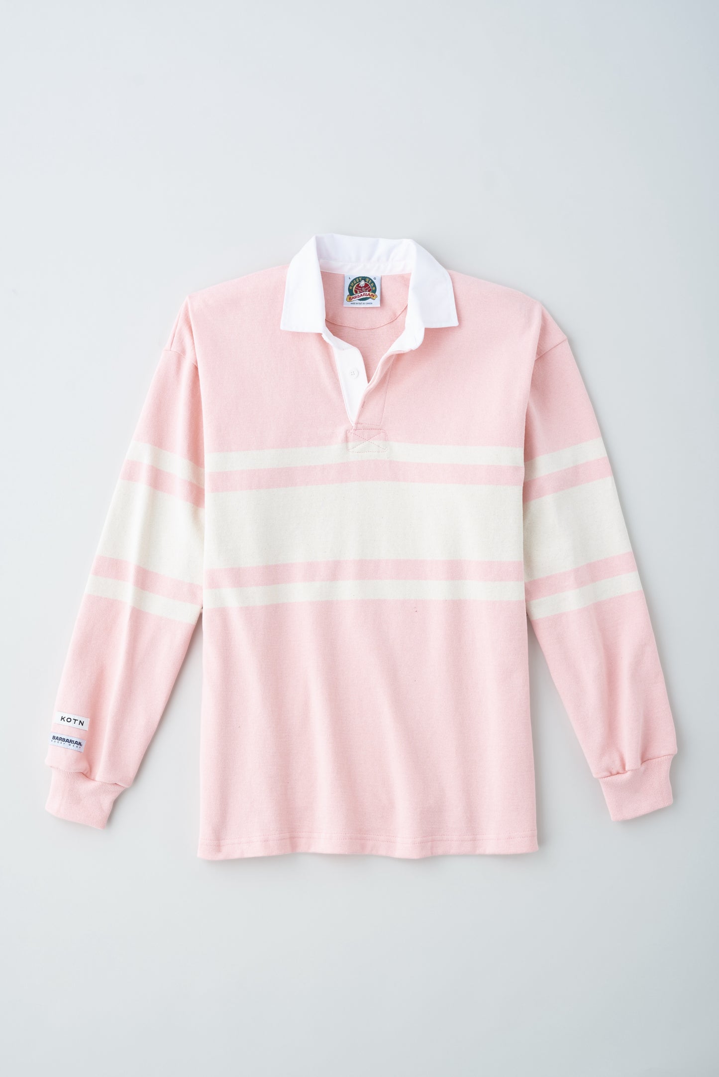 Men's Barbarian Rugby in Salmon/Ivory