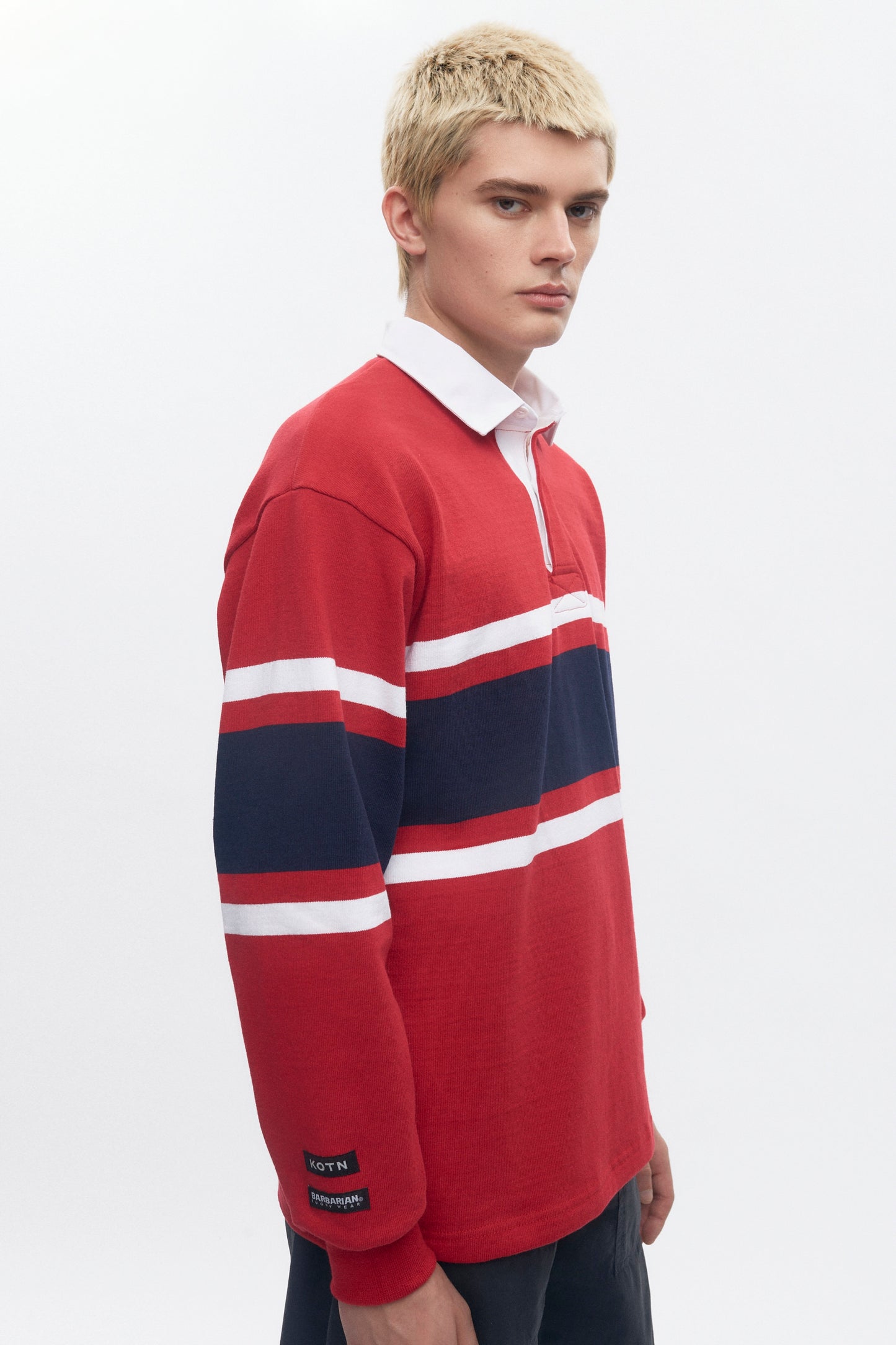 Barbarian Rugby in Dark Red/Navy/White