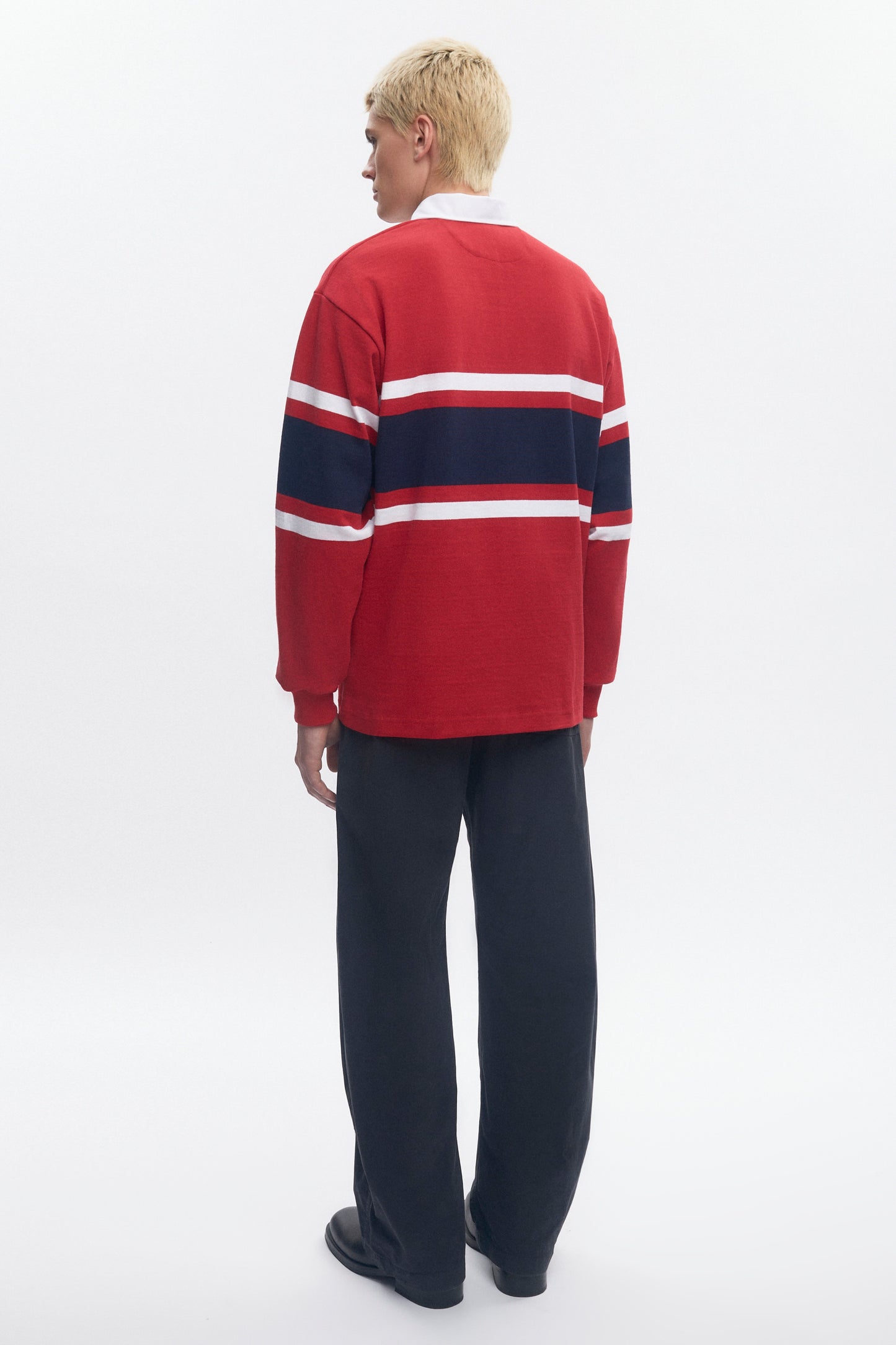 Barbarian Rugby in Dark Red/Navy/White