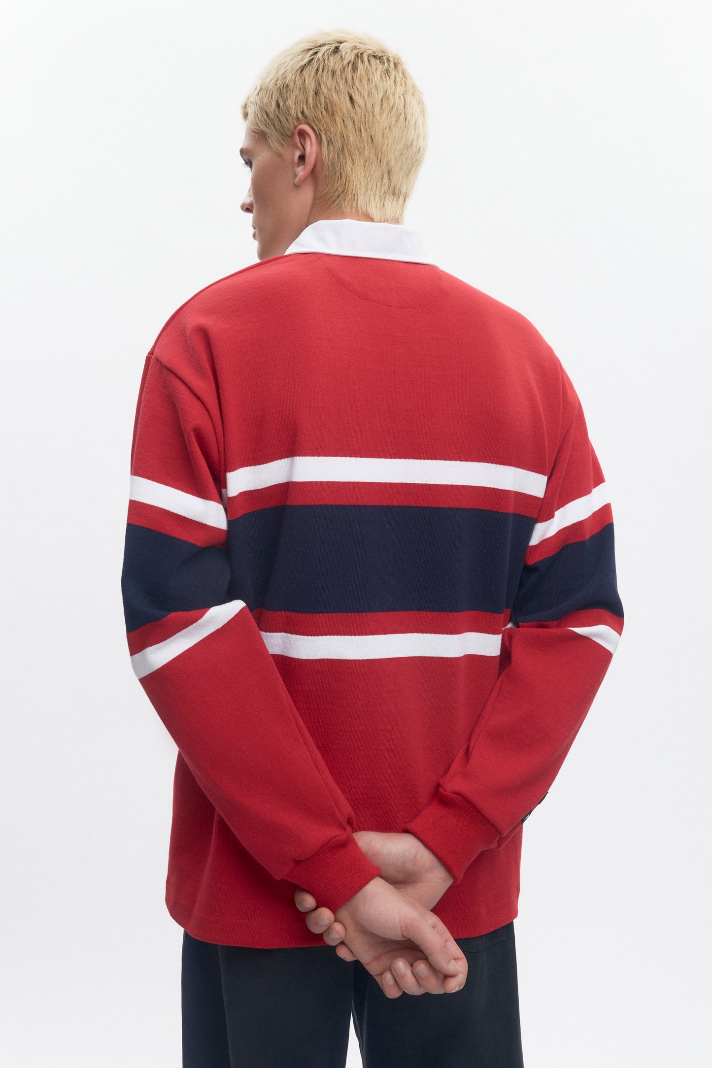 Barbarian Rugby in Dark Red/Navy/White