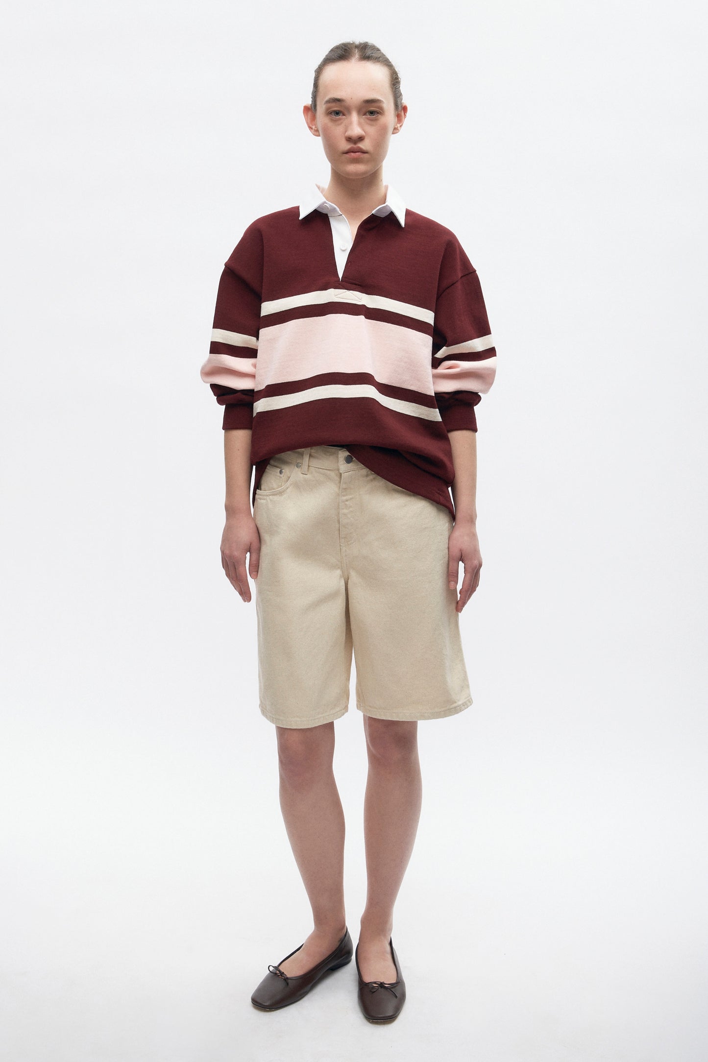Men's Barbarian Rugby in Harvard/Salmon/Ivory