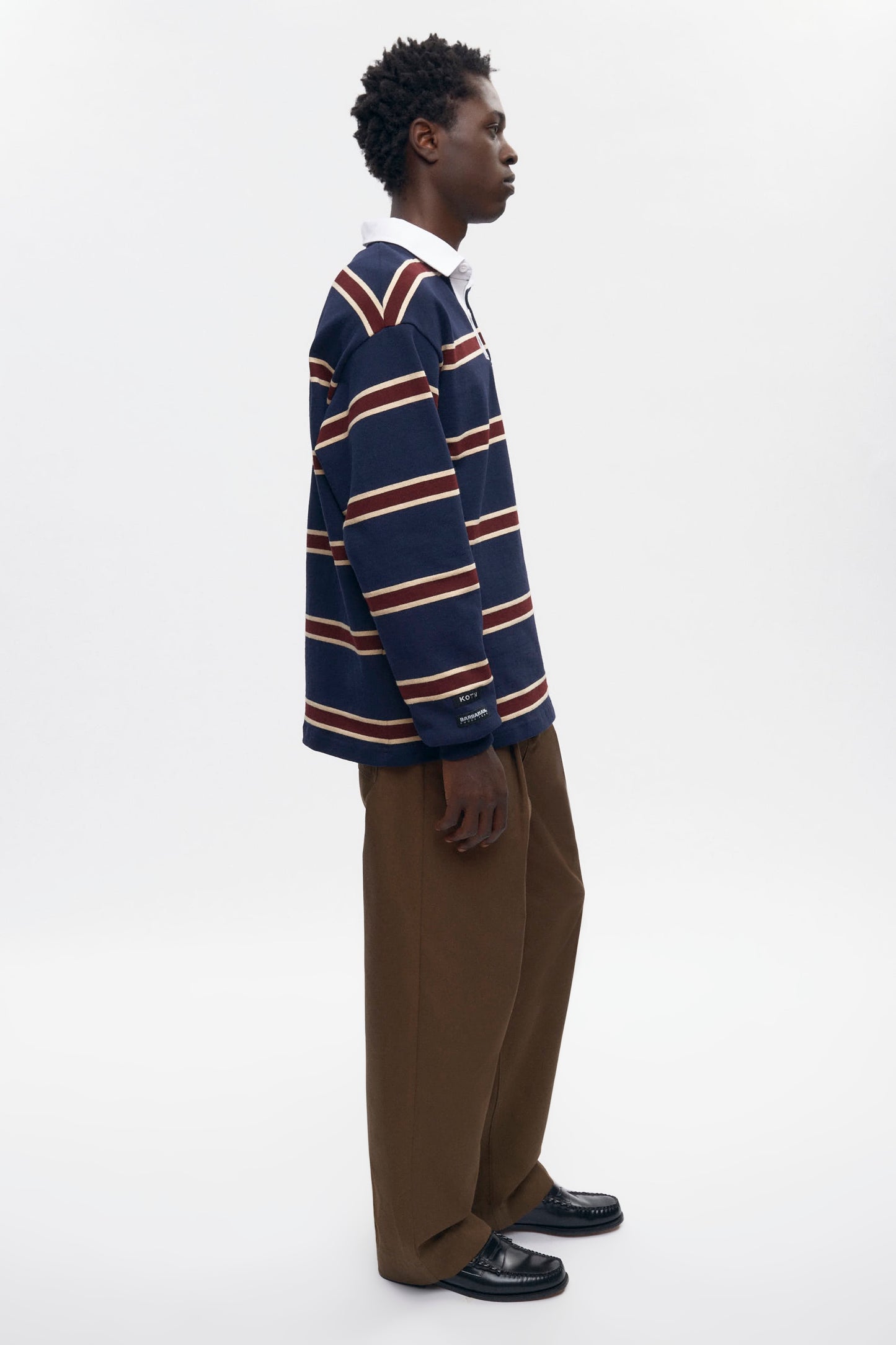 Barbarian Rugby in Harvard/Navy/Beige