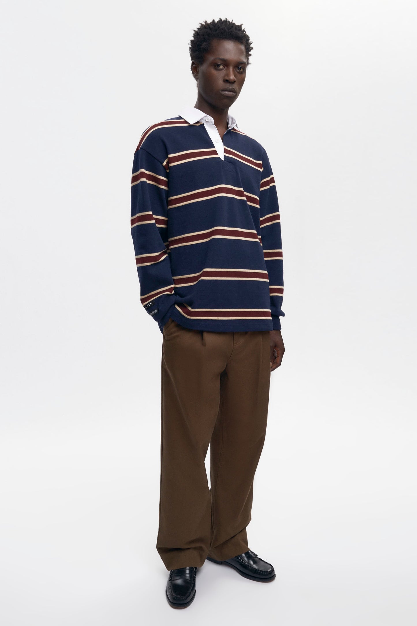 Barbarian Rugby in Harvard/Navy/Beige