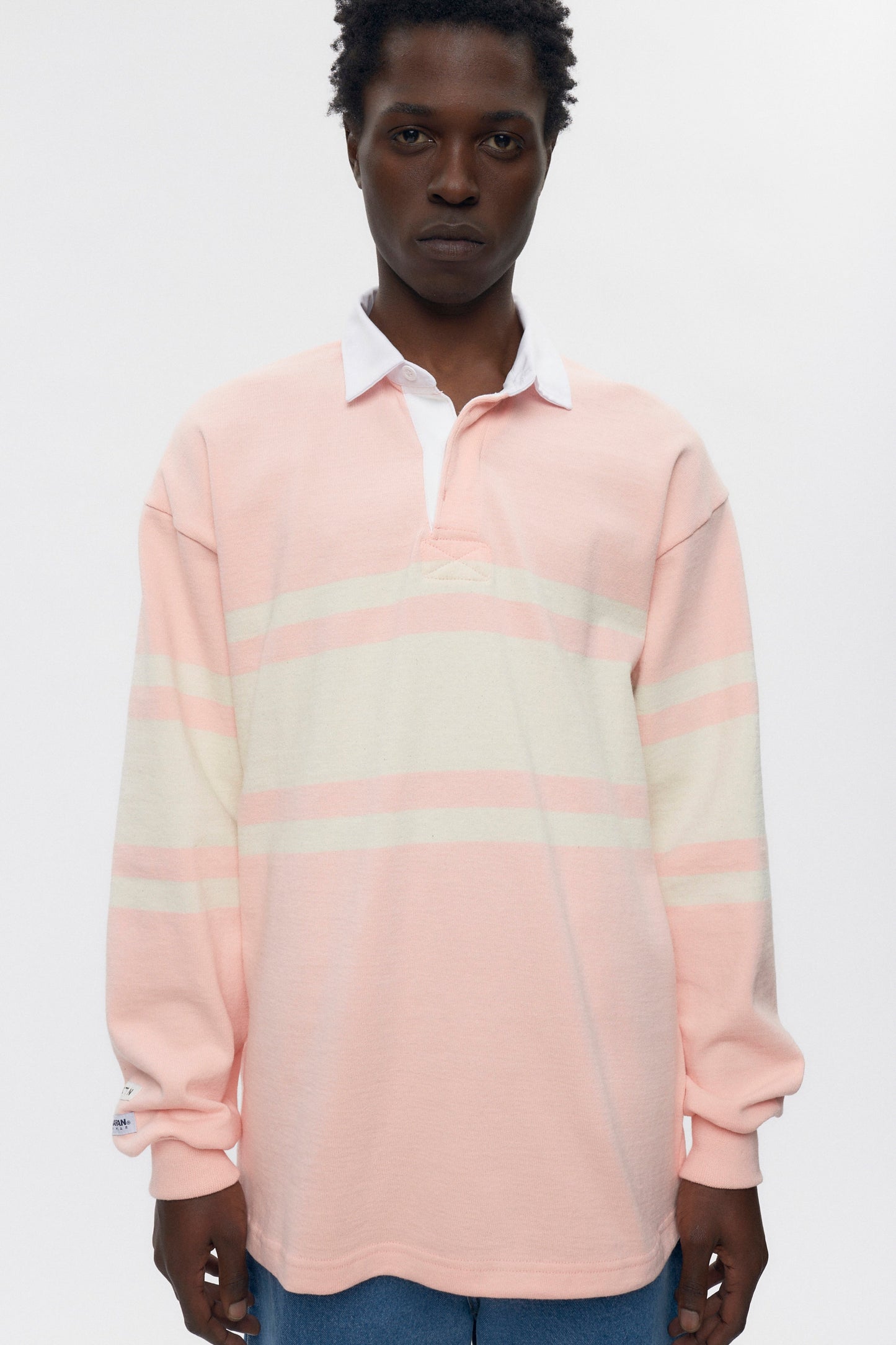 Men's Barbarian Rugby in Salmon/Ivory
