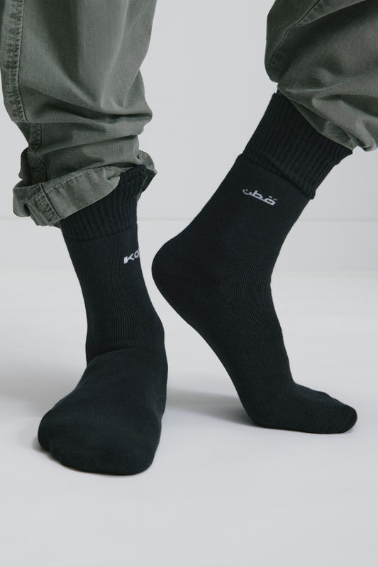 Crew Socks in Black