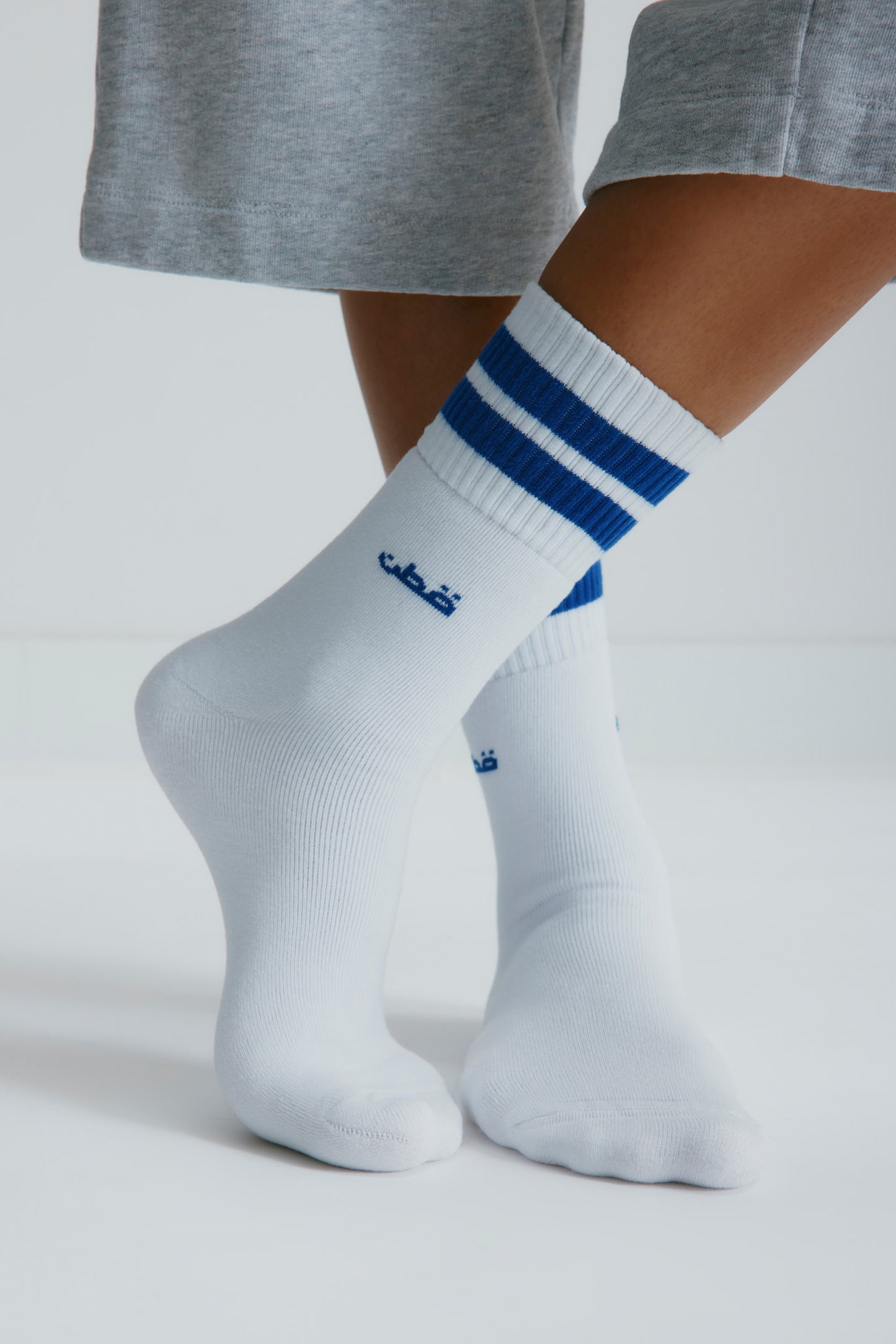 Crew Socks in Cobalt Blue