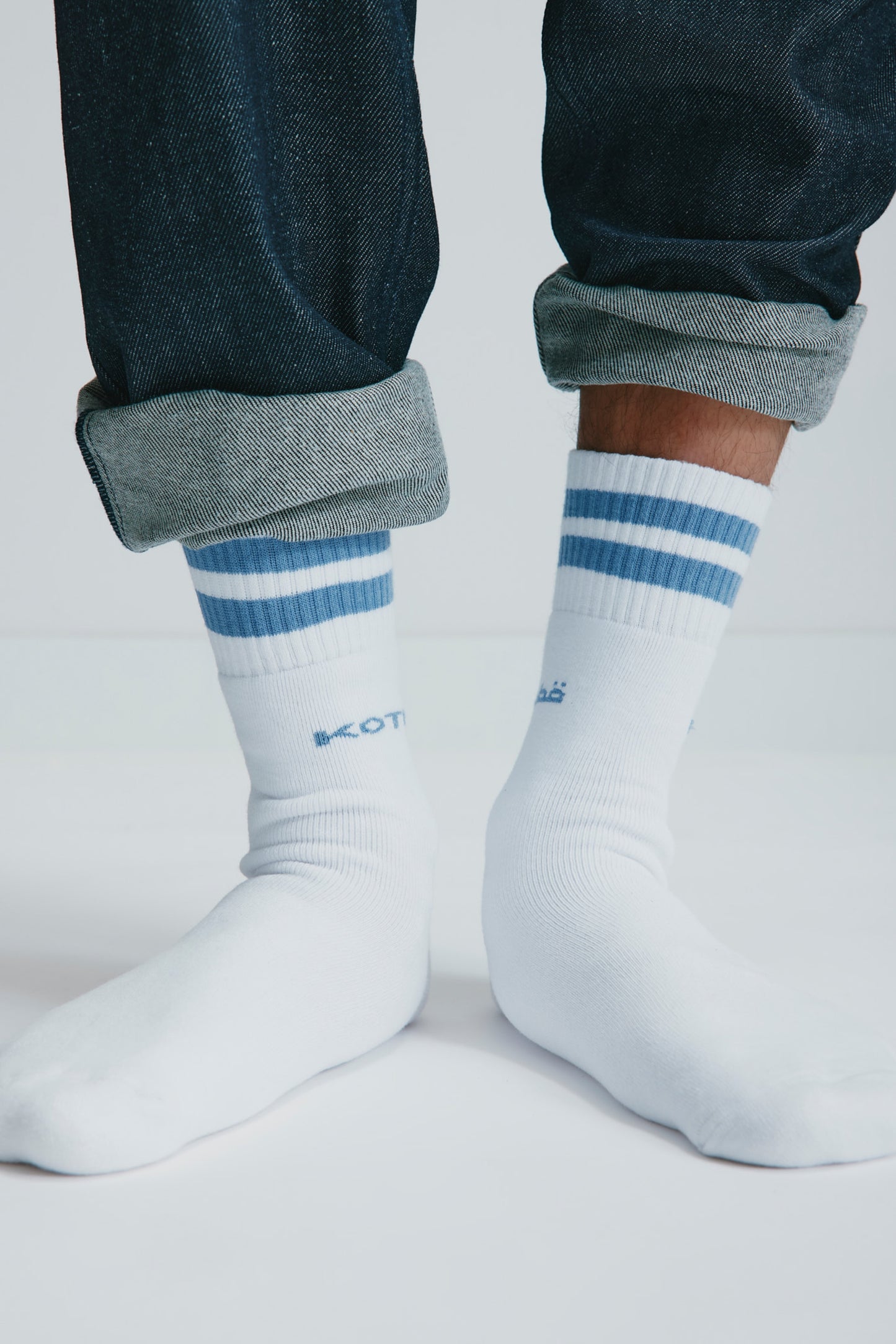 Crew Socks in Columbia Stripe