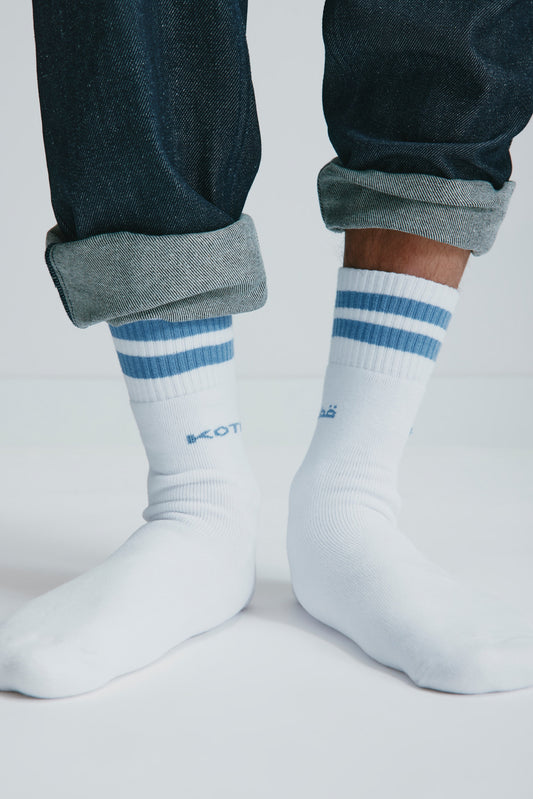 Crew Socks in Columbia Stripe