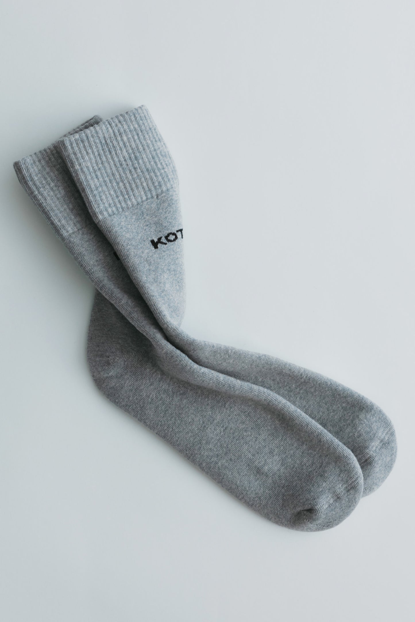 Crew Socks in Heather Grey