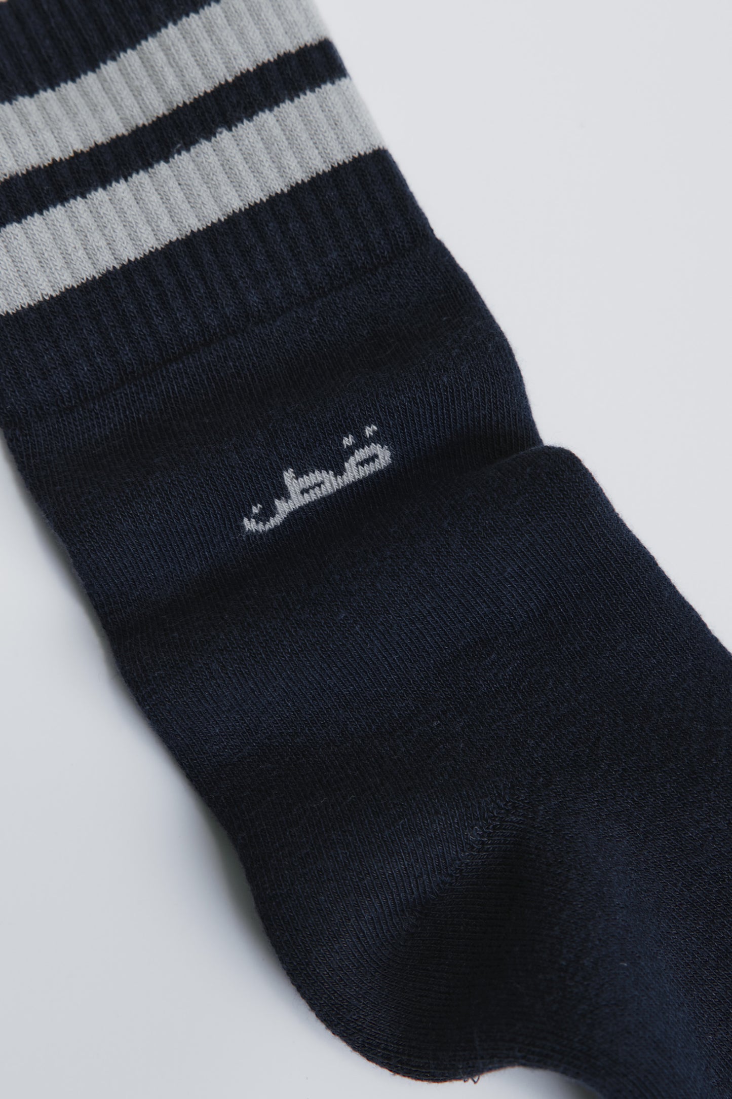 Crew Socks in Pitch Navy/Gypsum