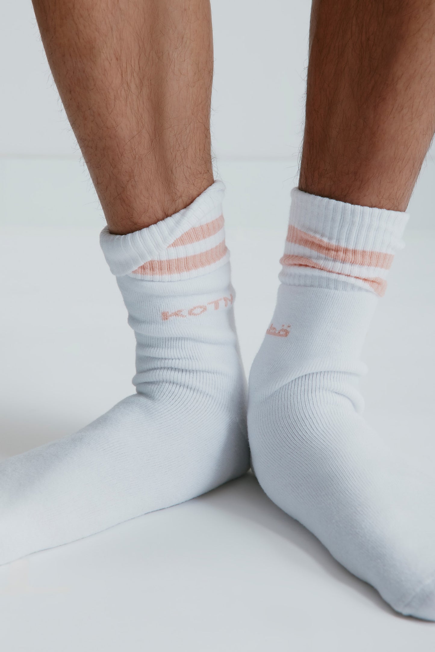 Crew Socks in Rose Stripe