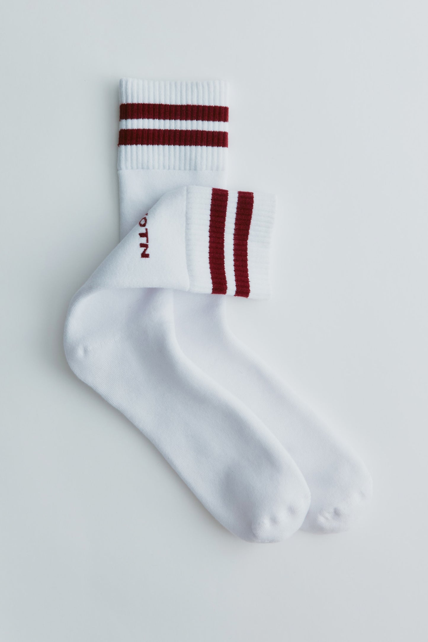 Crew Socks in Sunstar Red Stripe