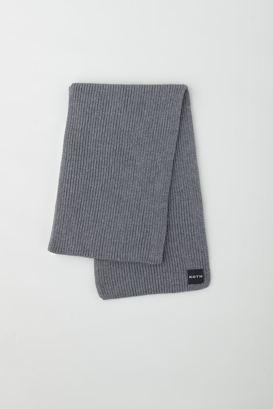 Dafa Scarf in Black Melange