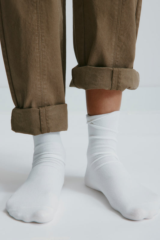Dress Socks in Cloud Dancer
