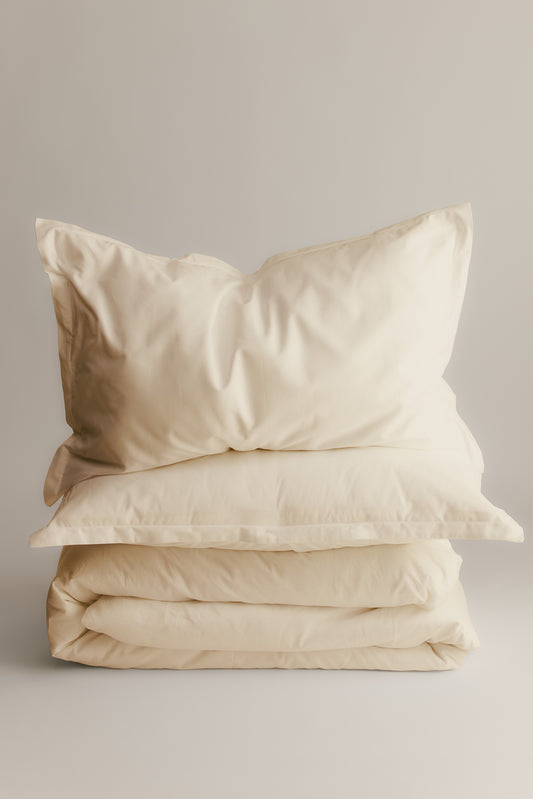 Duvet Cover and Sham Set in Natural