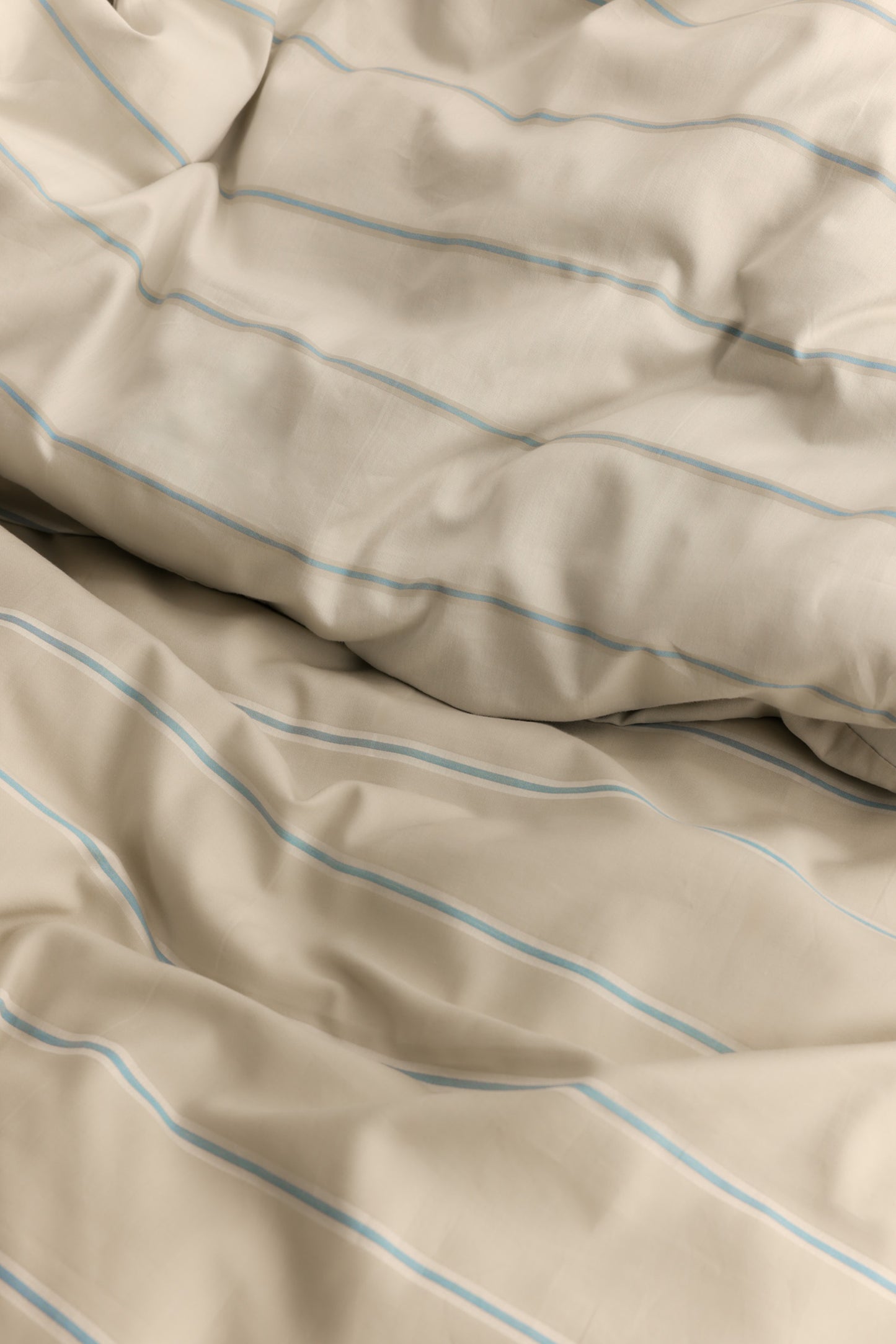Duvet Cover and Sham Set in Sand/Natural Stripe