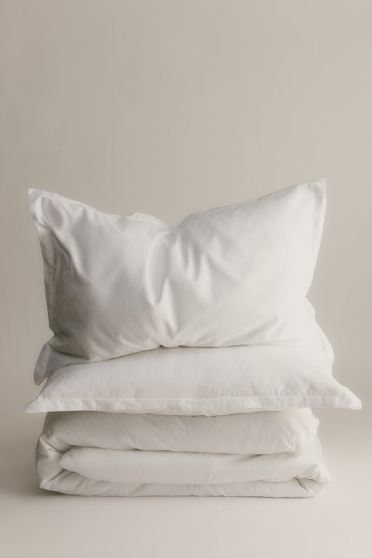 Duvet Cover and Sham Set in White