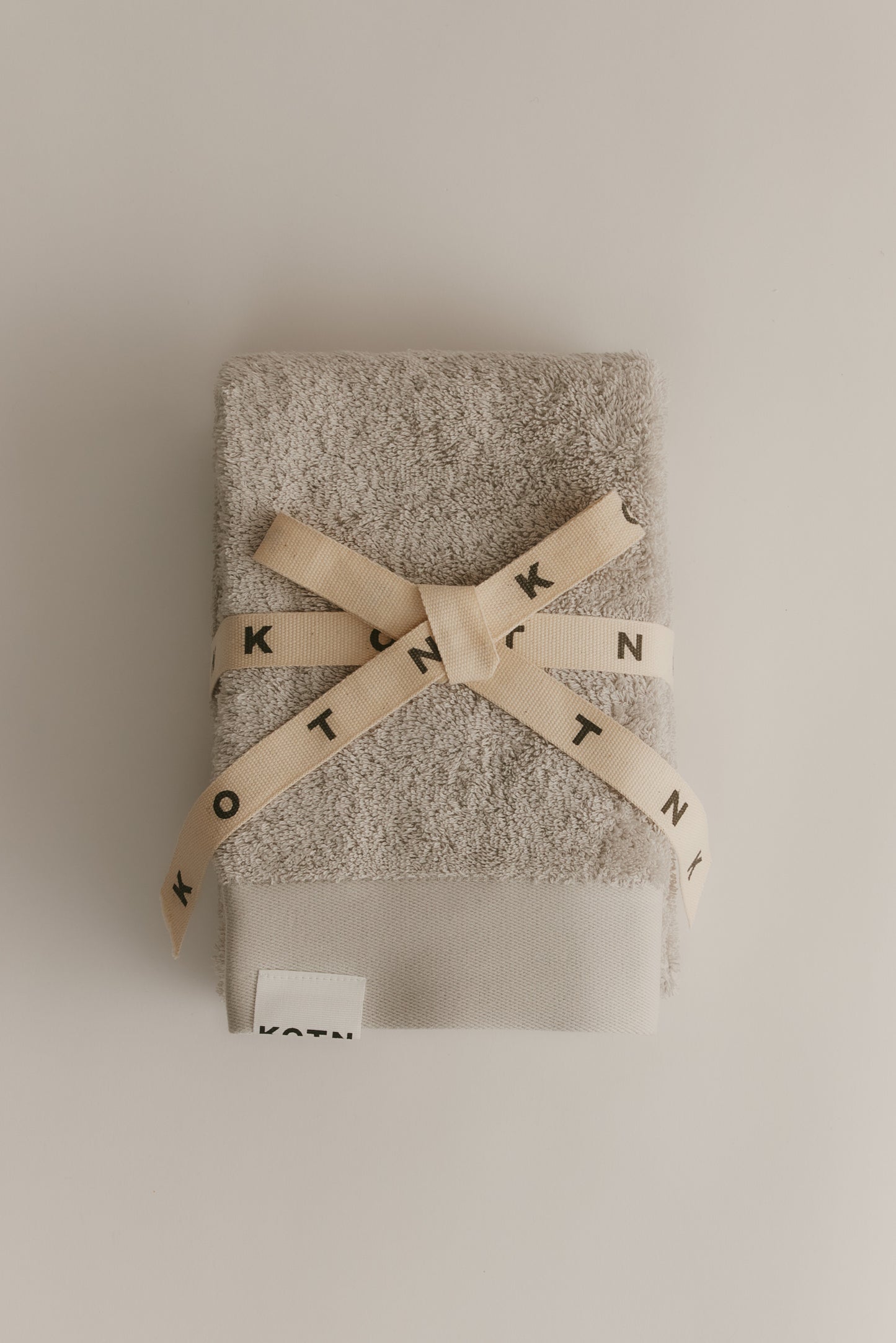 Egyptian Cotton Hand Towel (2 Pack) in Aluminum