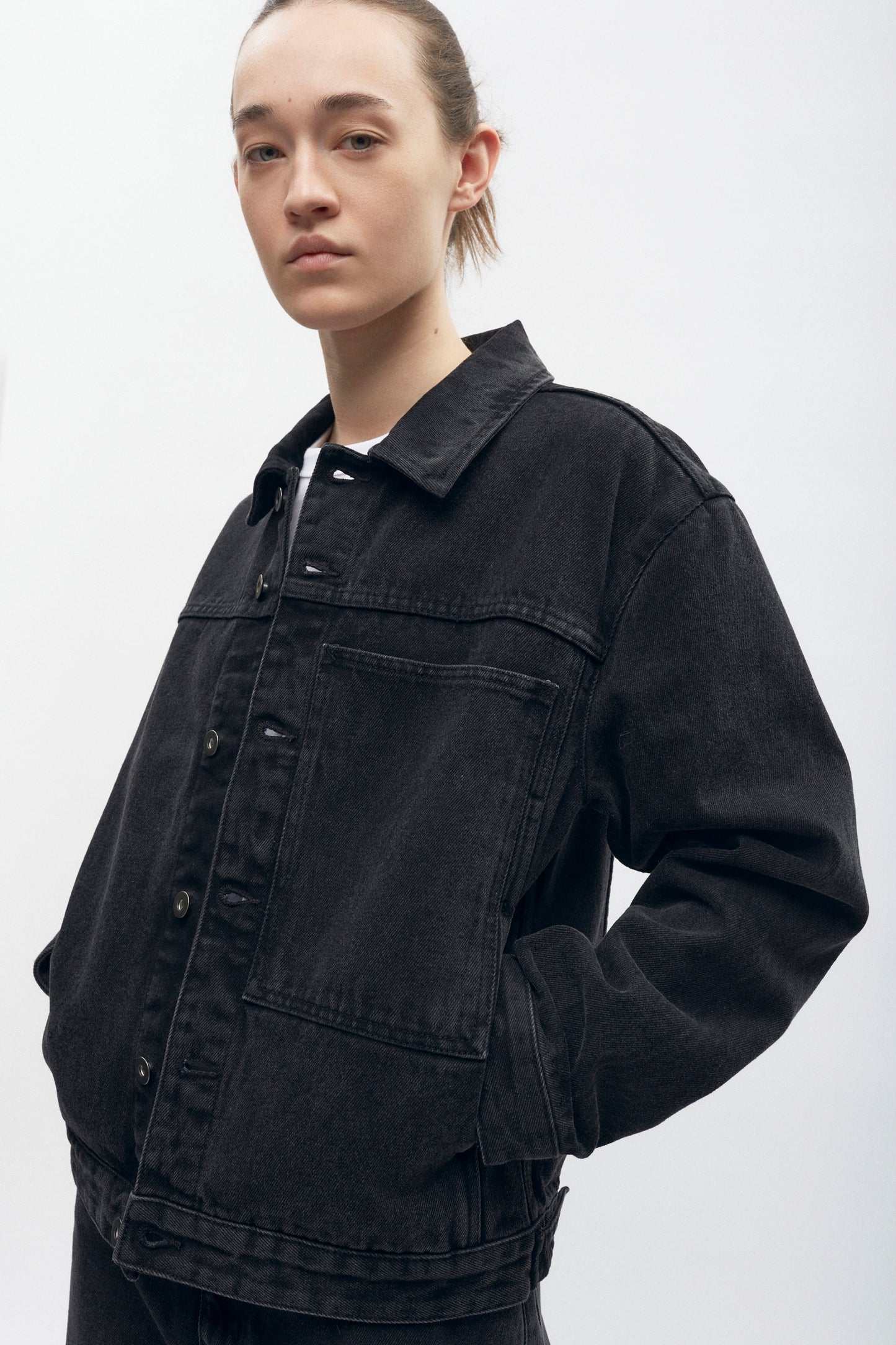 Esna Jacket in Washed Black