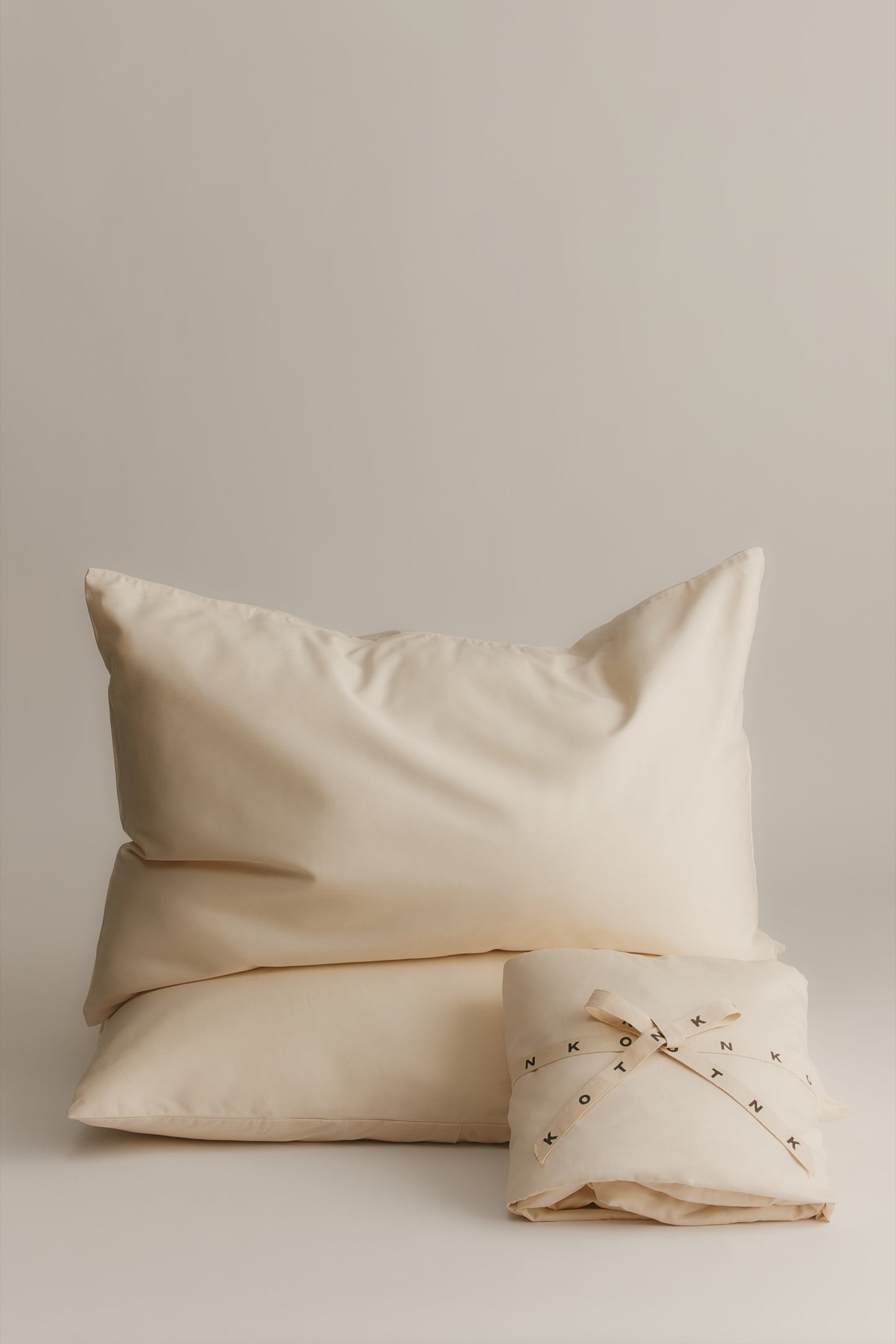 Fitted Sheet and Pillowcase Set in Natural