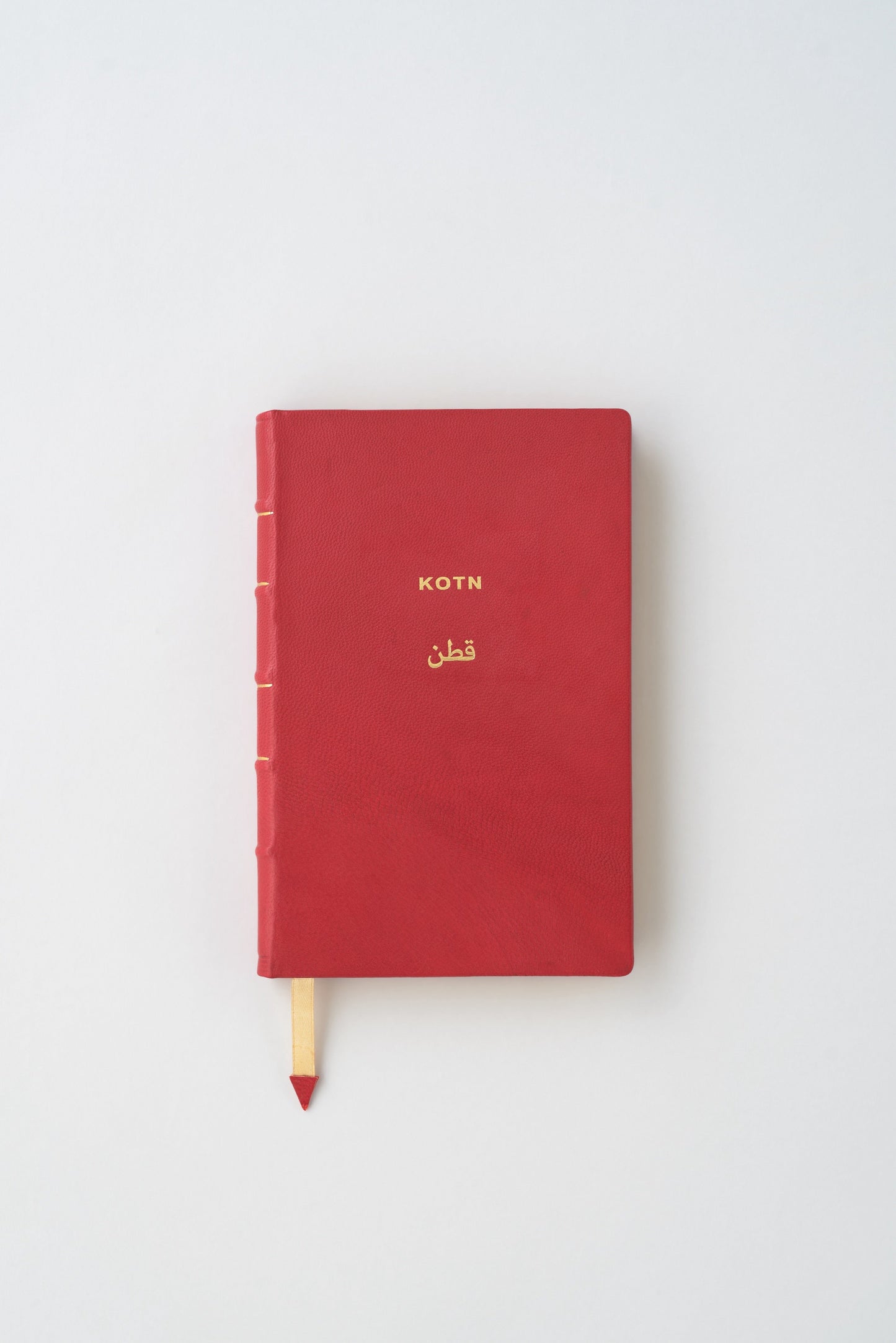 Handbound Leather Notebook in Jester Red