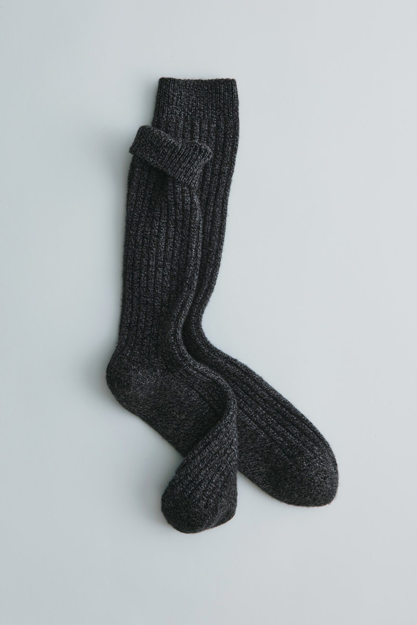 Highlands Sweater Socks in Black/Charcoal