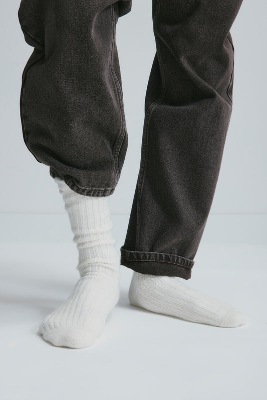 Highlands Sweater Socks in Marshmallow