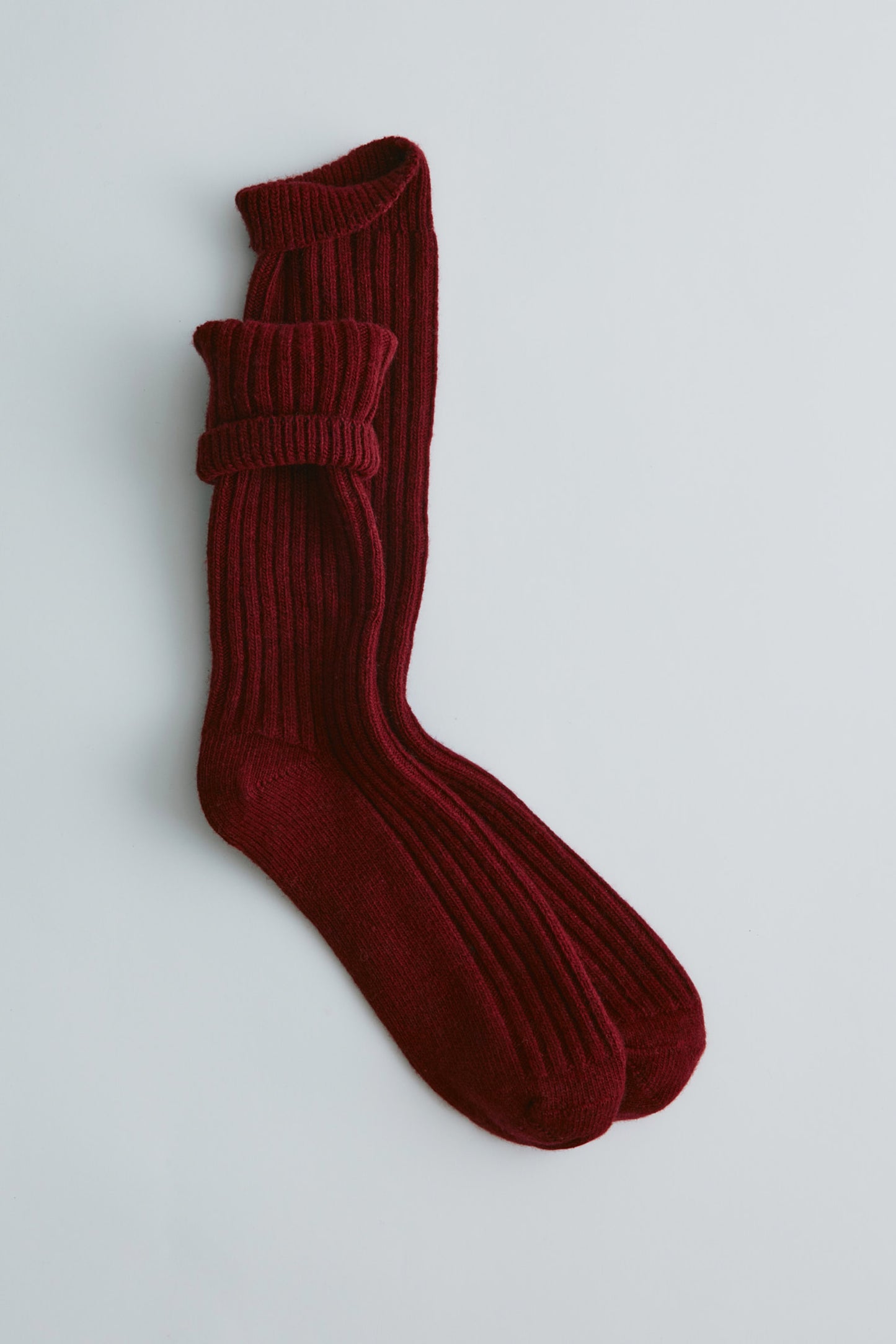 Highlands Sweater Socks in Sunstar Red