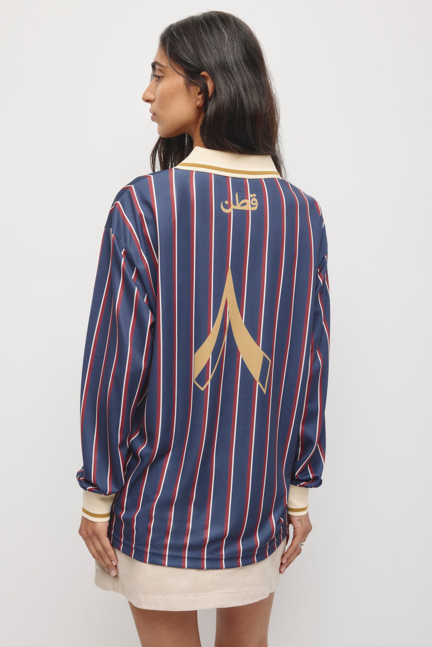 Kotn LS Soccer Jersey in Deep Ocean/Carmine/Birch