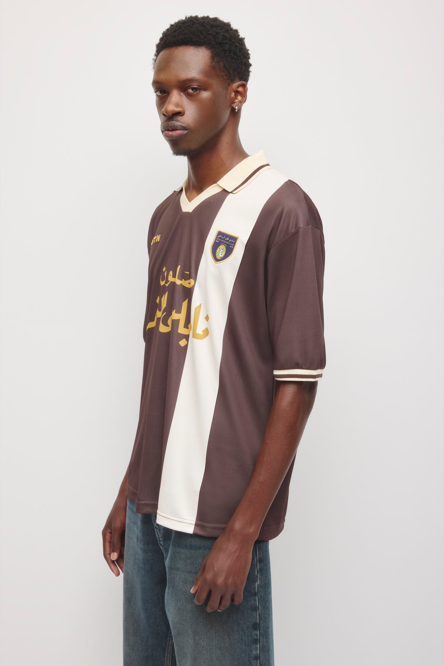 Kotn SS Soccer Jersey in Espresso/Birch