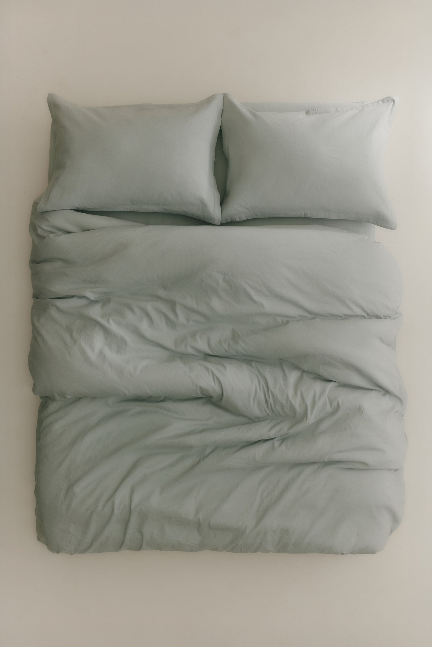 Linen Duvet Cover and Sham Set in Puritan Grey