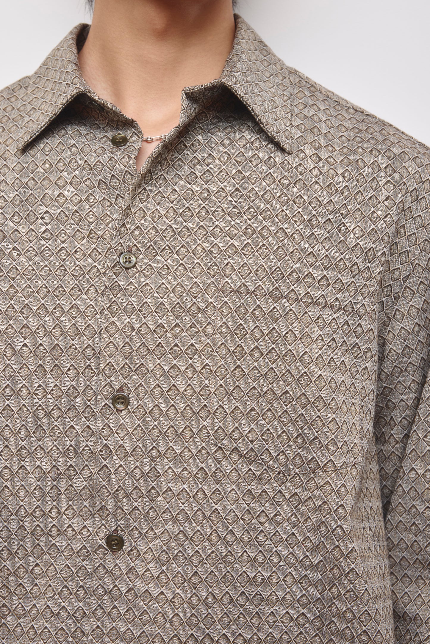 Men's Afa Shirt in Truffle Print