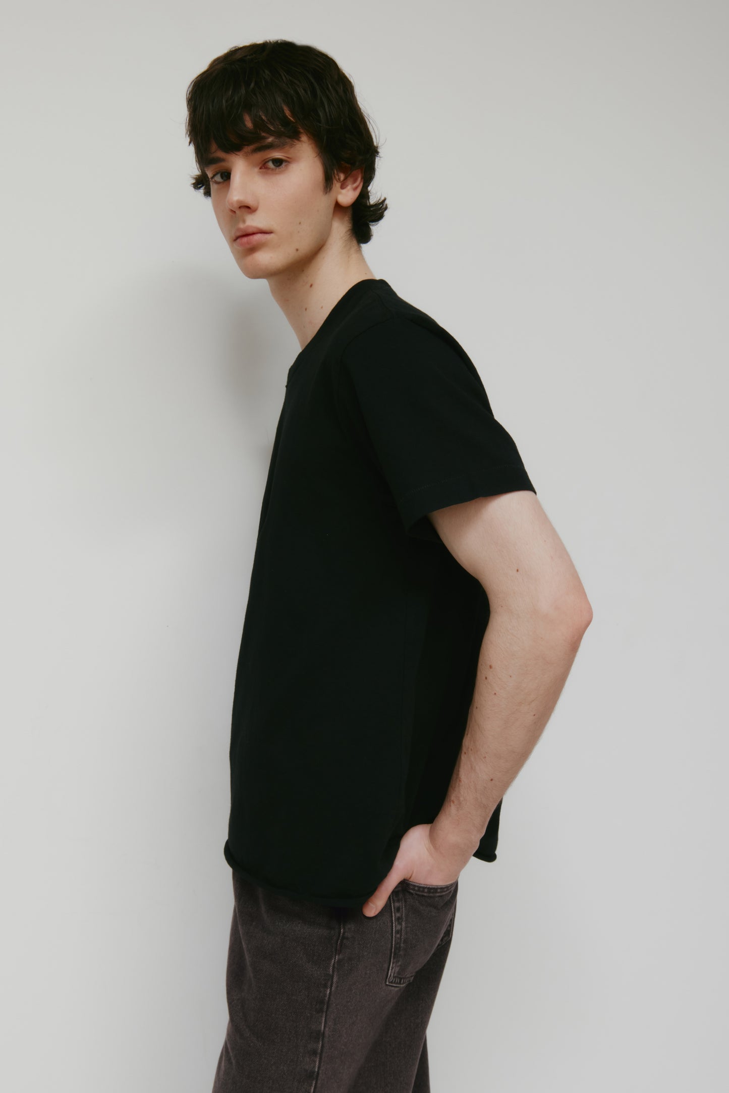 Men's Band Tee in Black