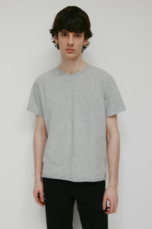 Men's Band Tee in Heather Grey
