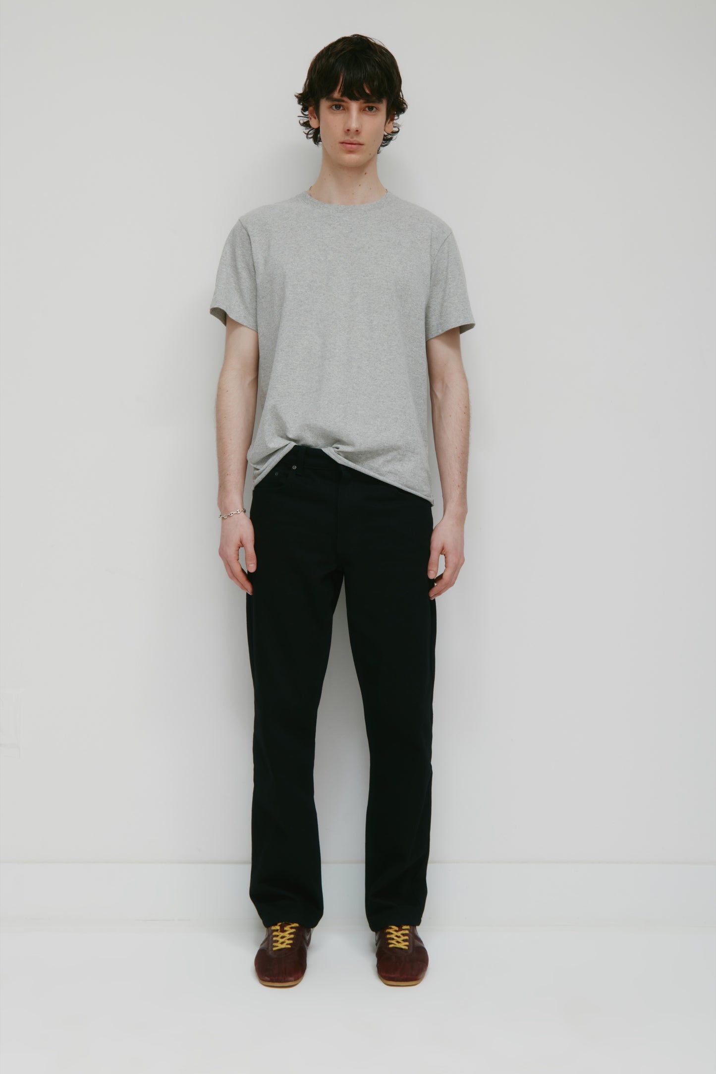 Men's Band Tee in Heather Grey