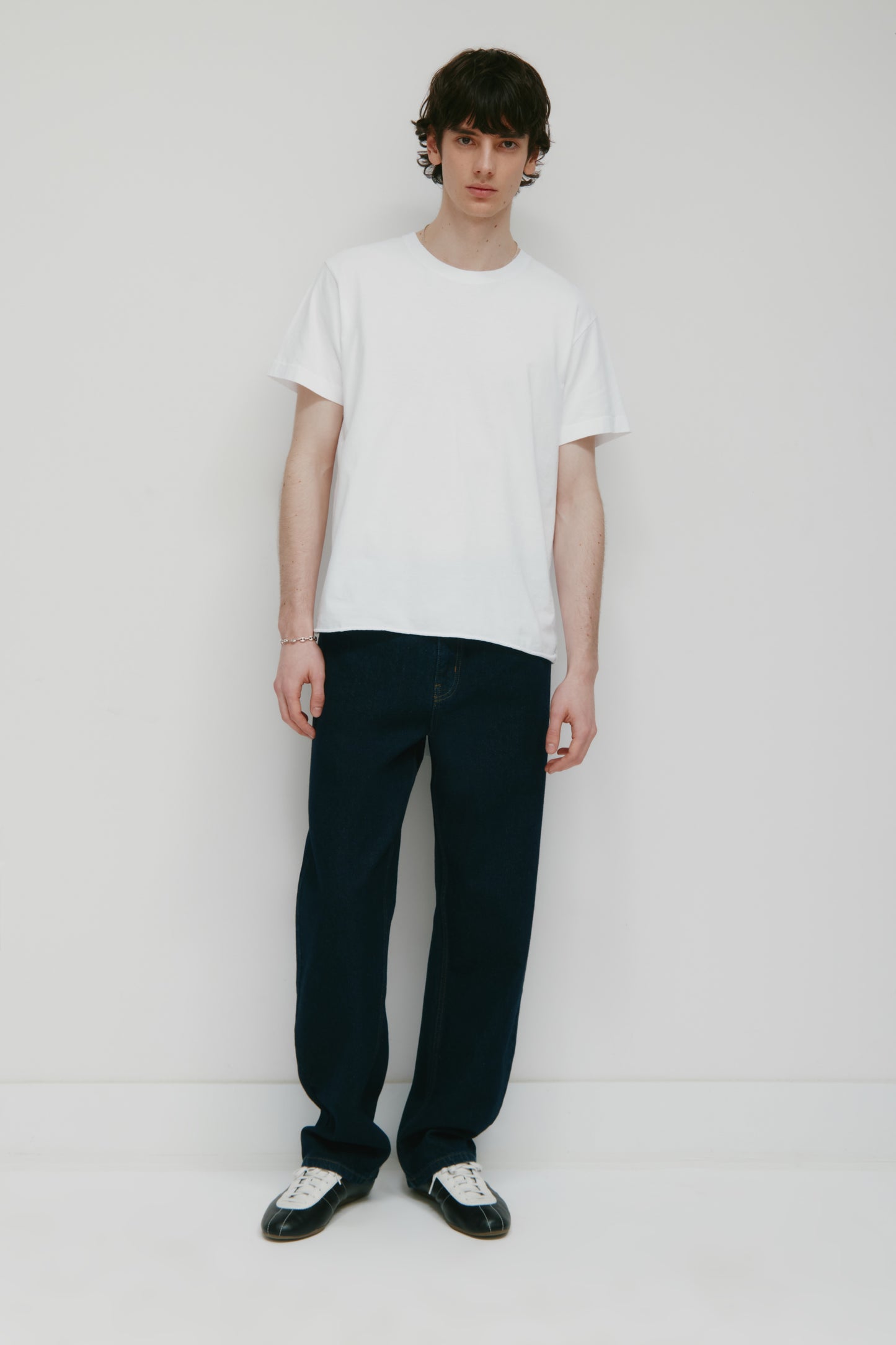 Men's Band Tee in White