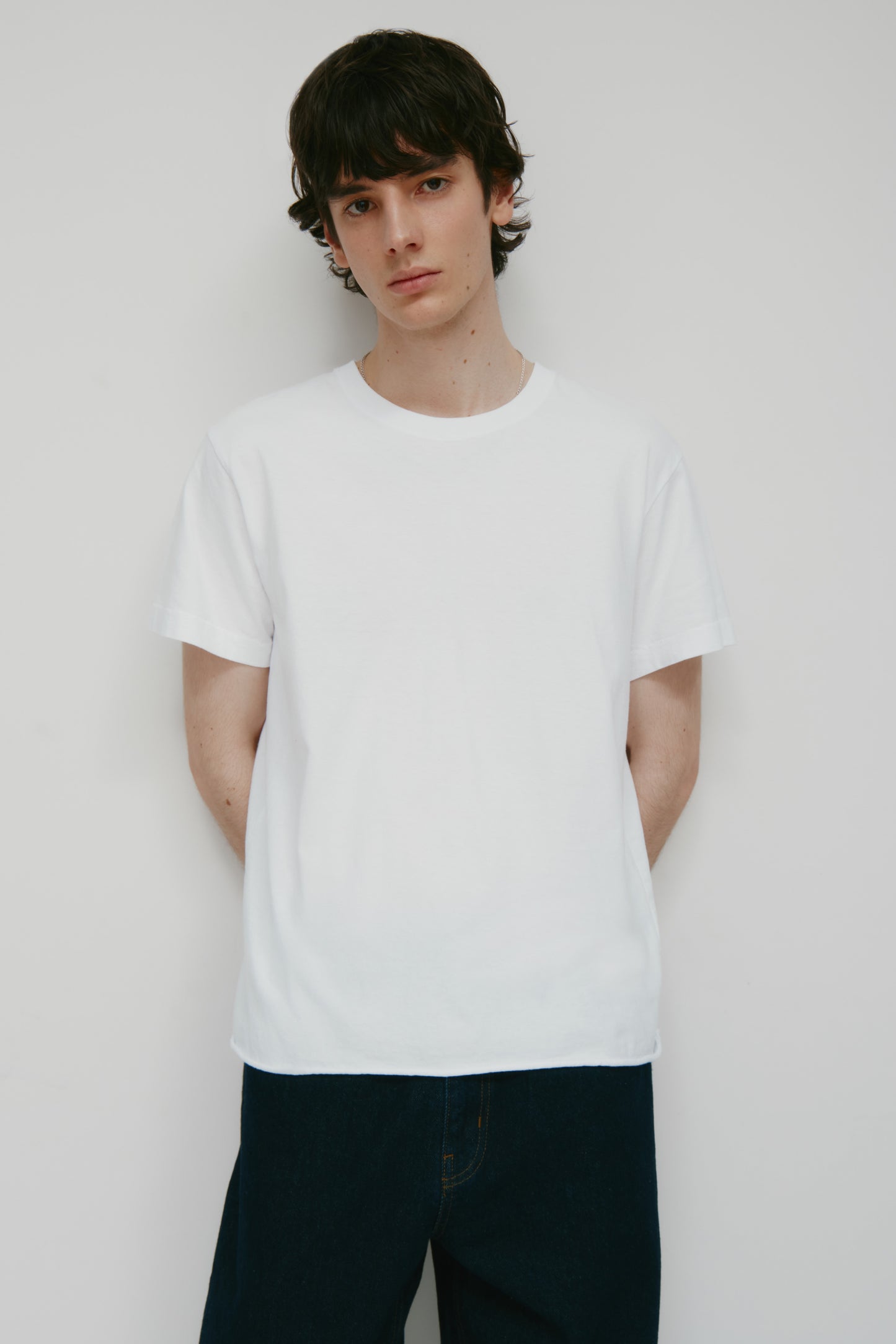 Men's Band Tee in White