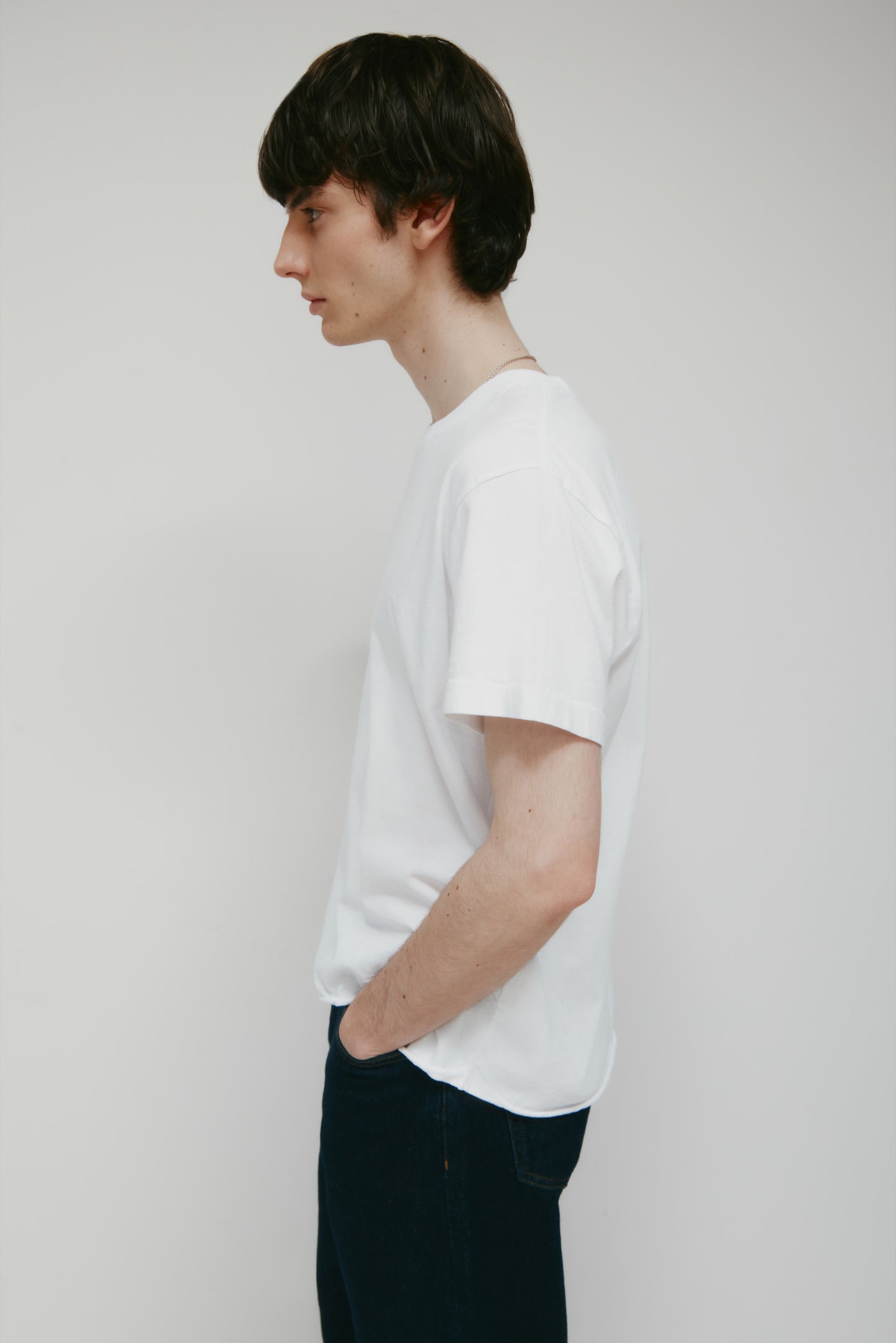 Men's Band Tee in White