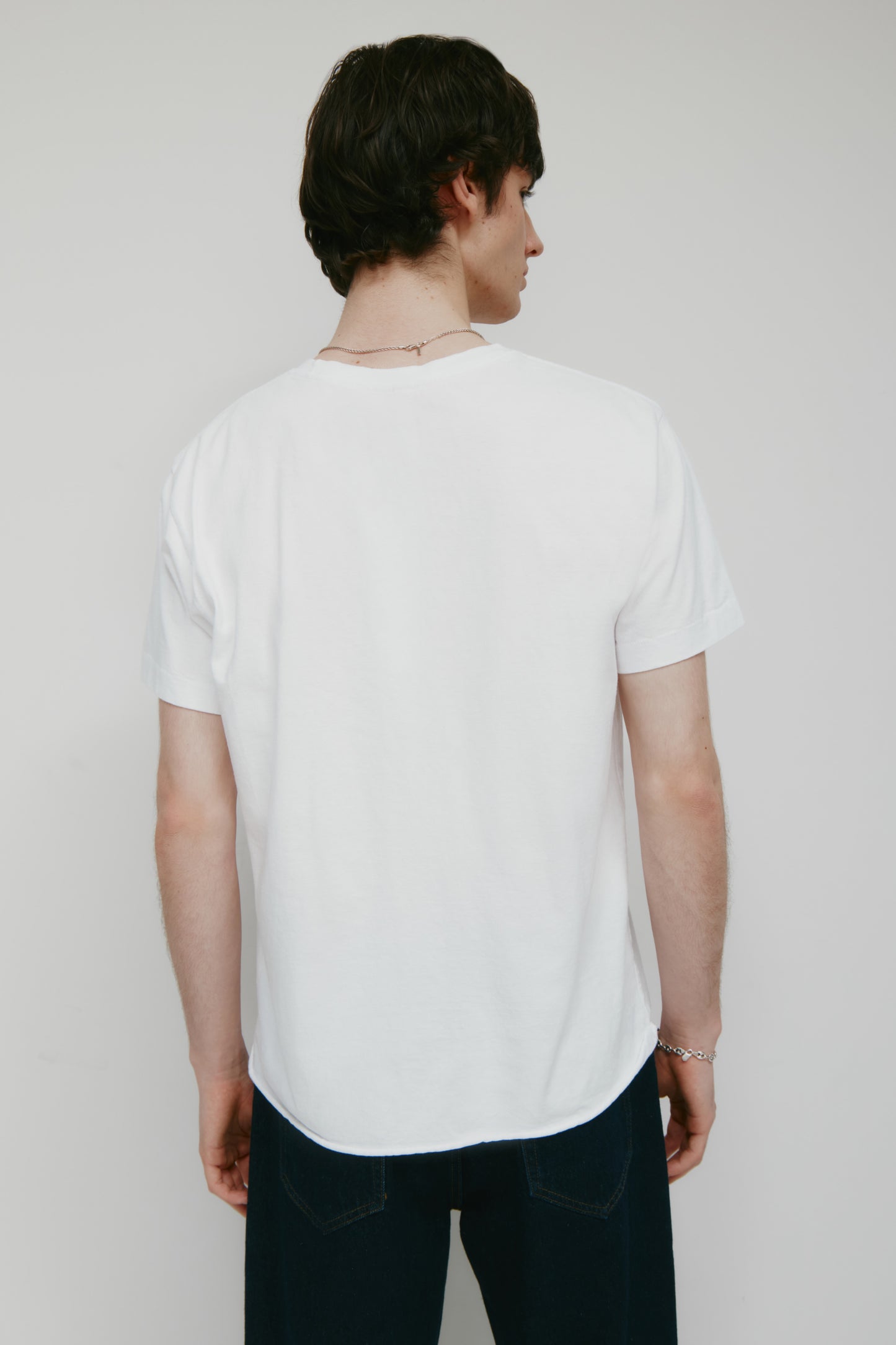 Men's Band Tee in White