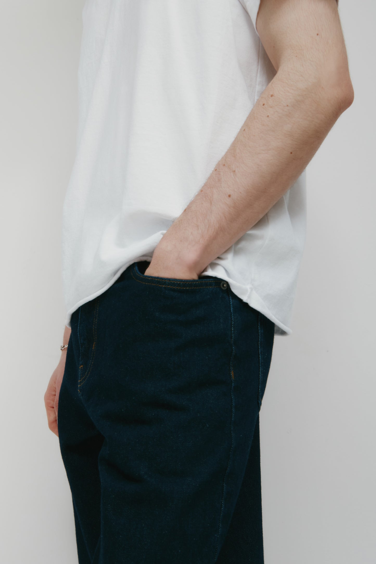 Men's Band Tee in White