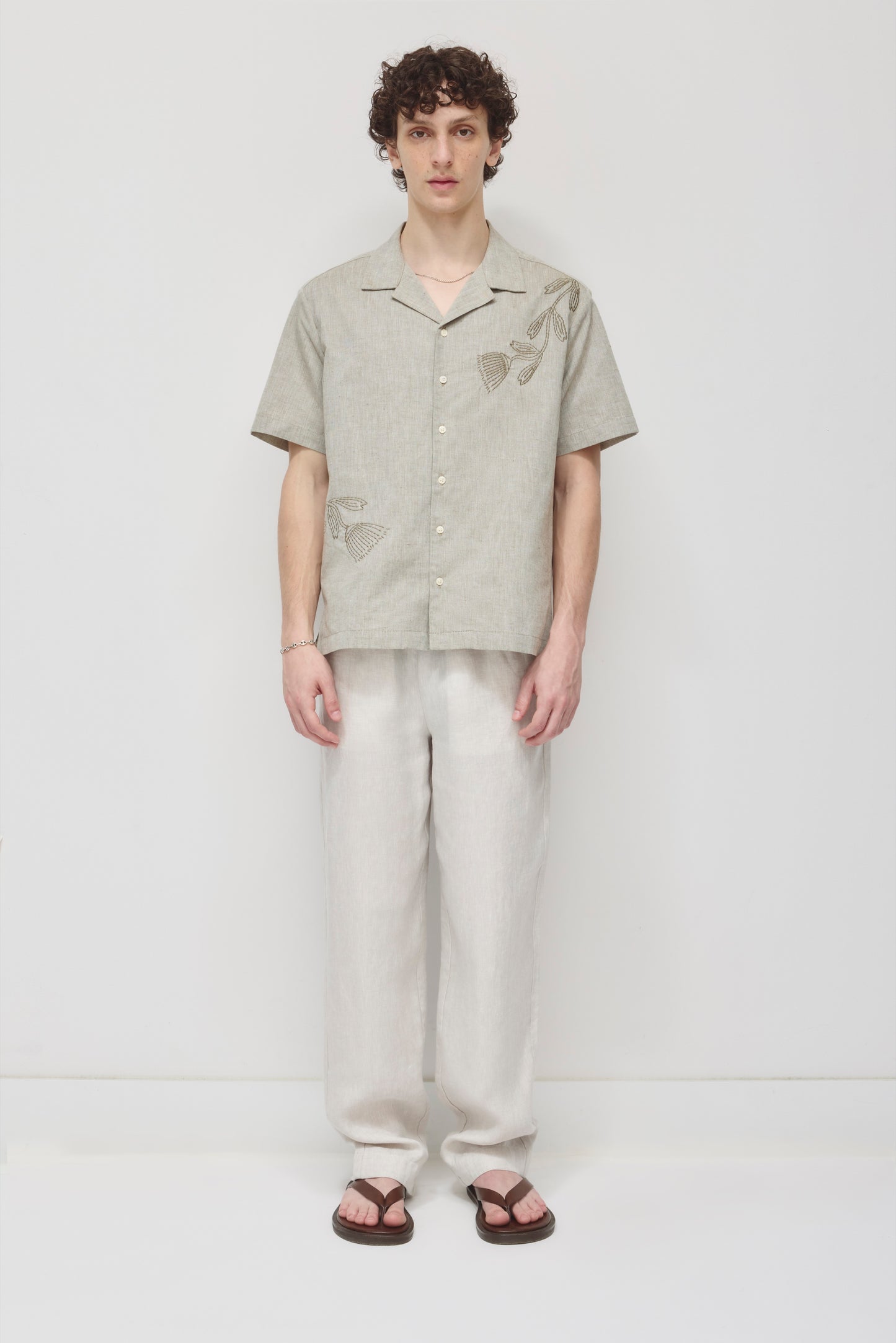 Men's Cairo Linen Pant in Natural