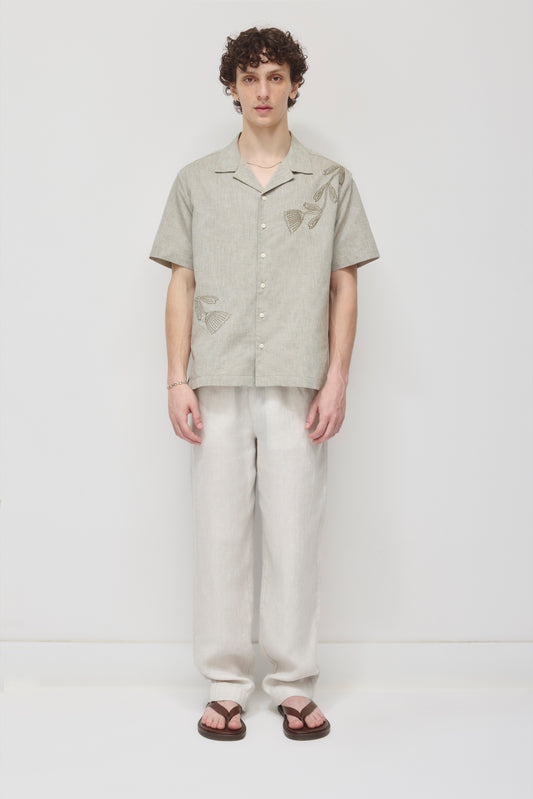 Men's Cairo Linen Pant in Natural