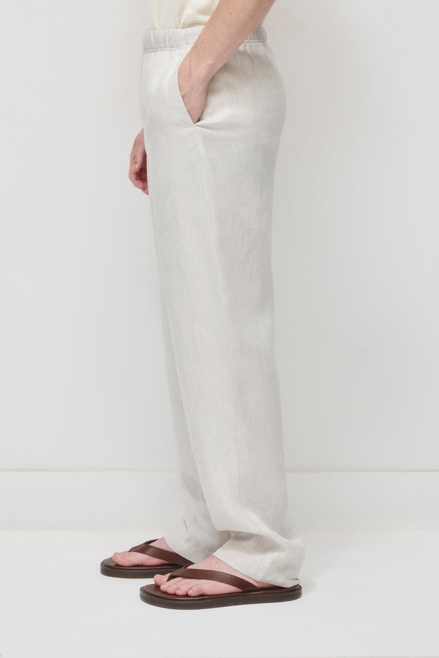 Men's Cairo Linen Pant in Natural