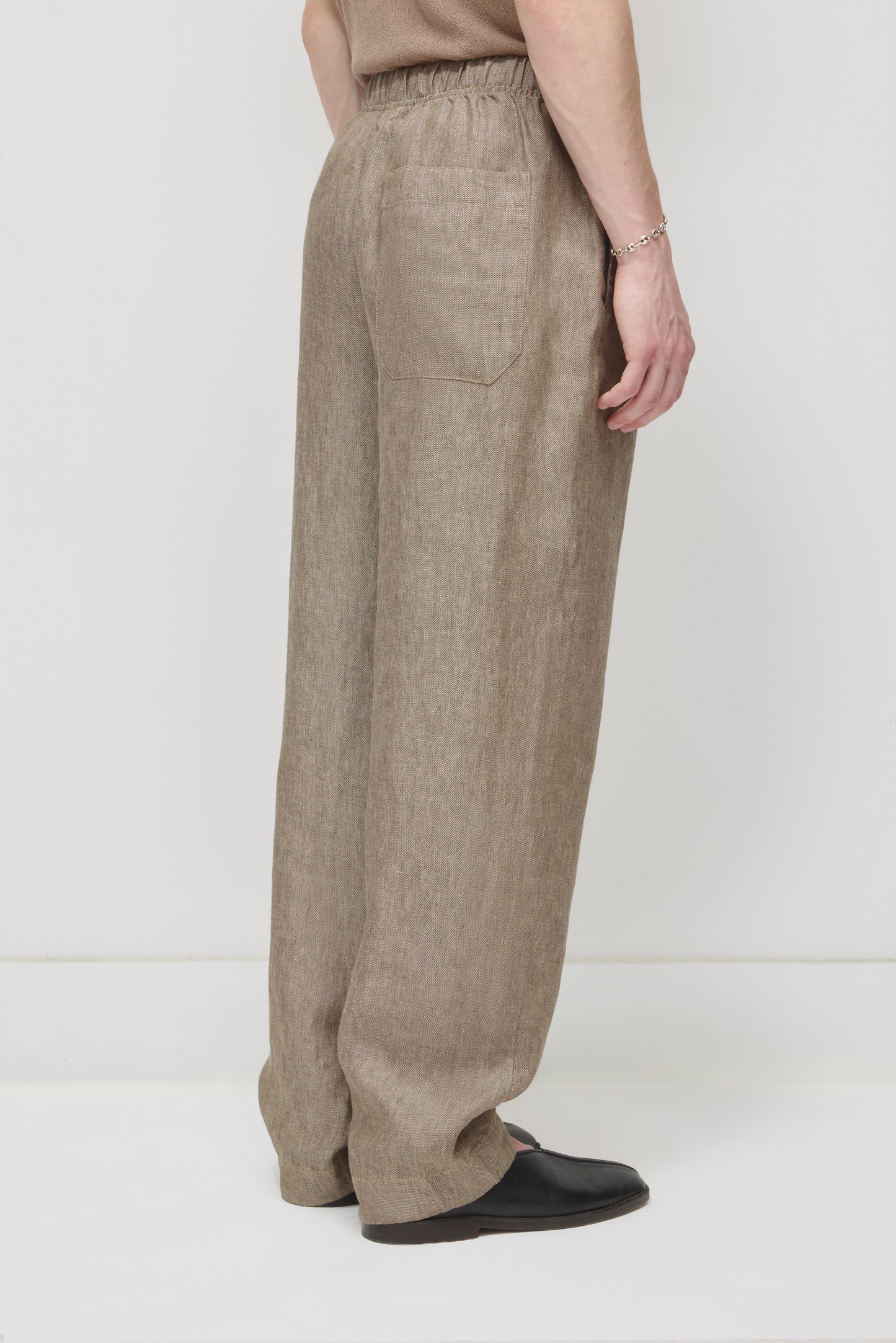 Men's Cairo Linen Pant in Taupe