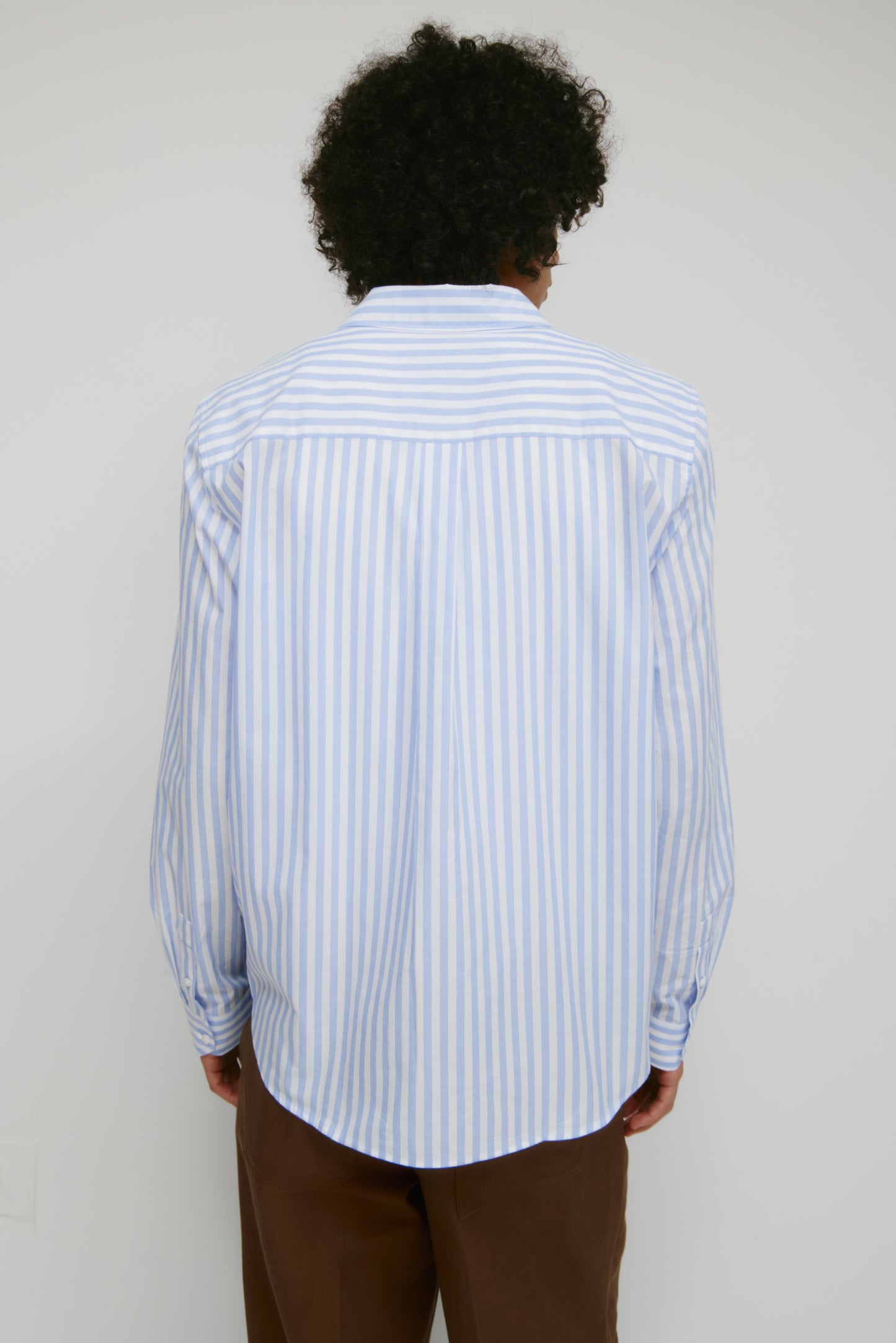 Men's Classic Stripe Shirt in Oxford Blue/White Stripe